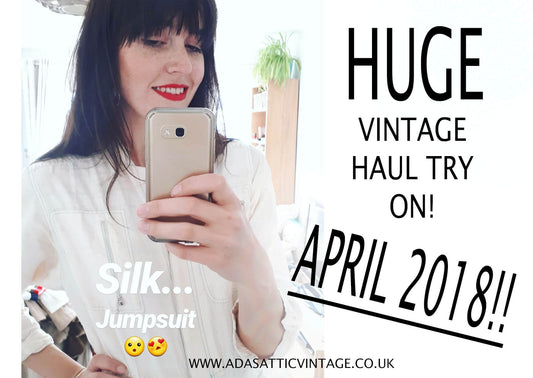 HUGE Vintage Haul Try On Video