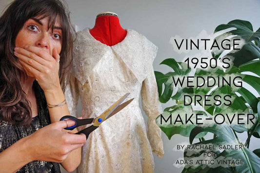 Vintage 1950s Wedding Dress Transformation