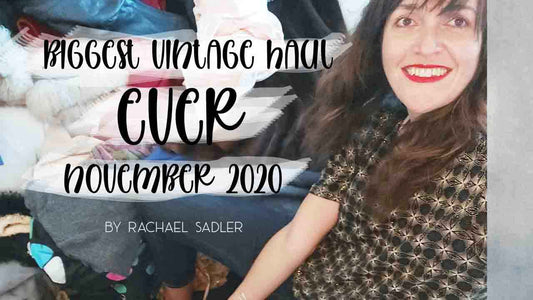 MY BIGGEST EVER ( 1 HOUR) VINTAGE CLOTHING HAUL- NOV 2020