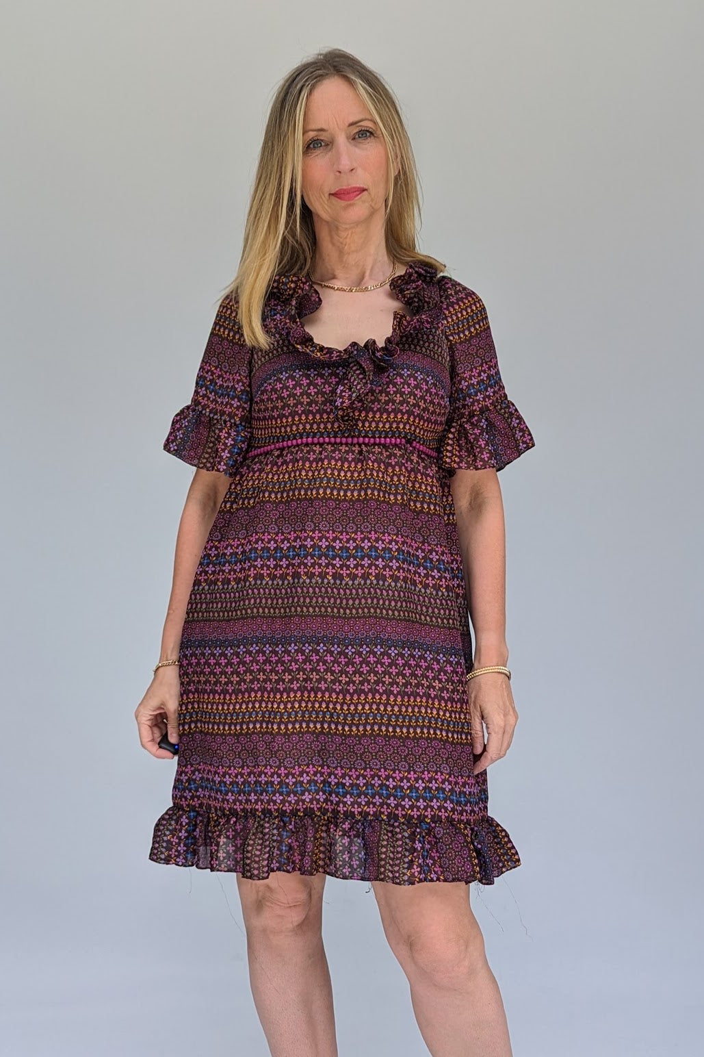 Floral vintage summer dress