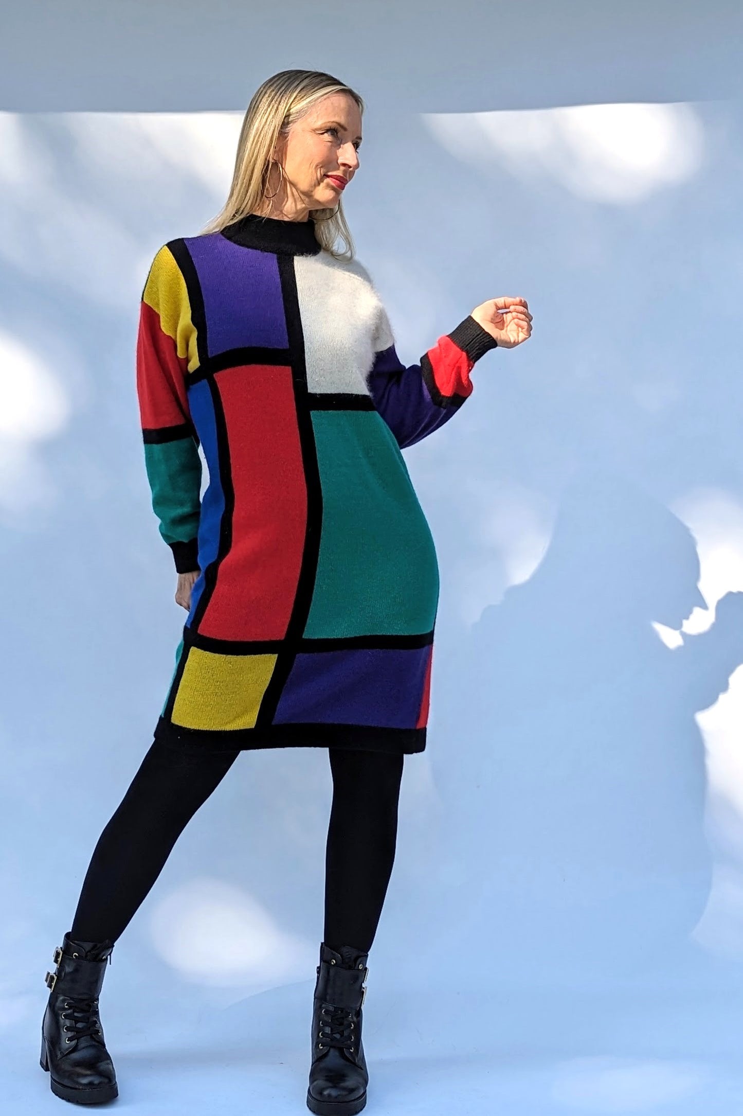 colour-block-mini-jumper-dress