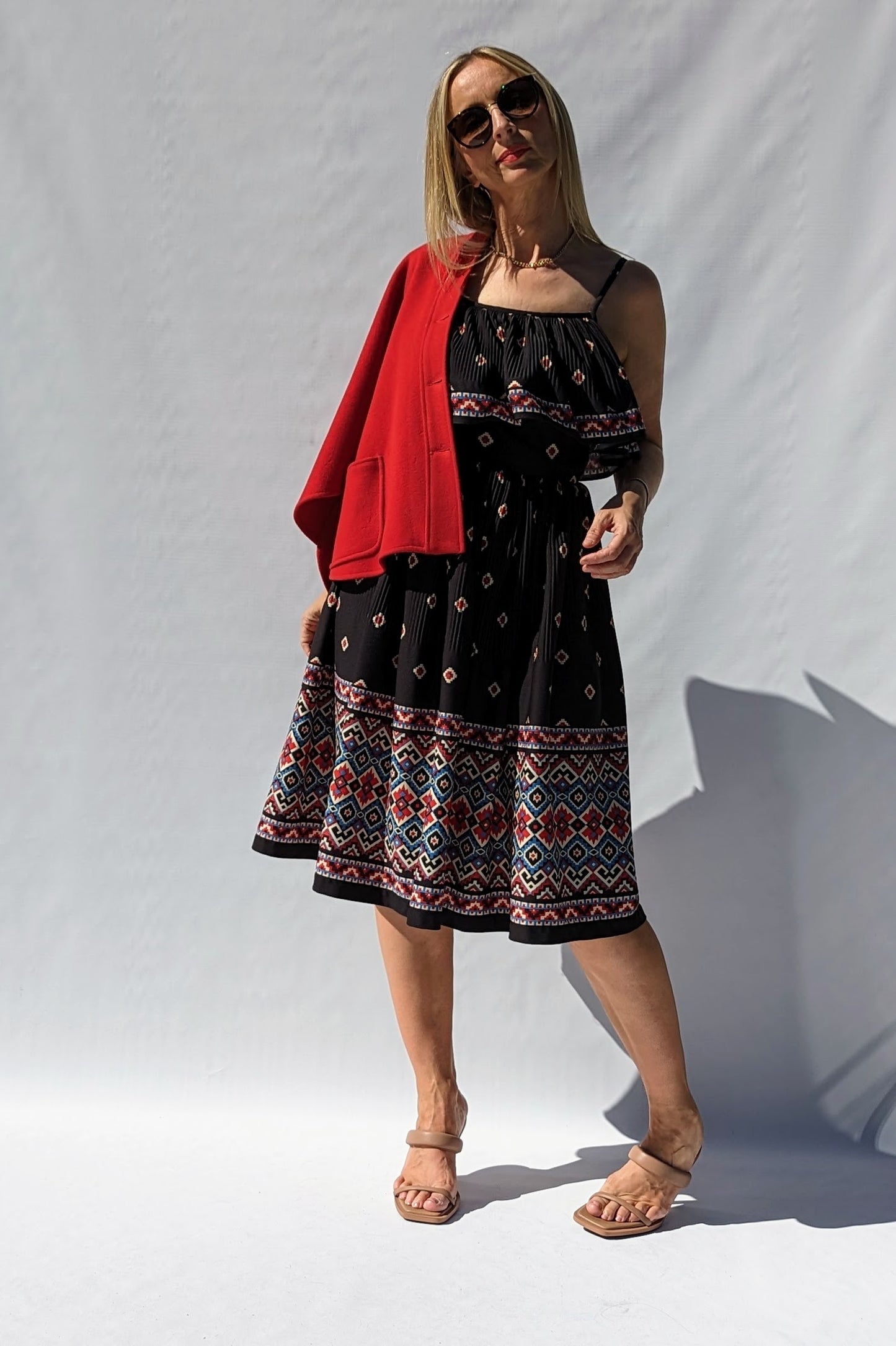 Retro 70s summer dress