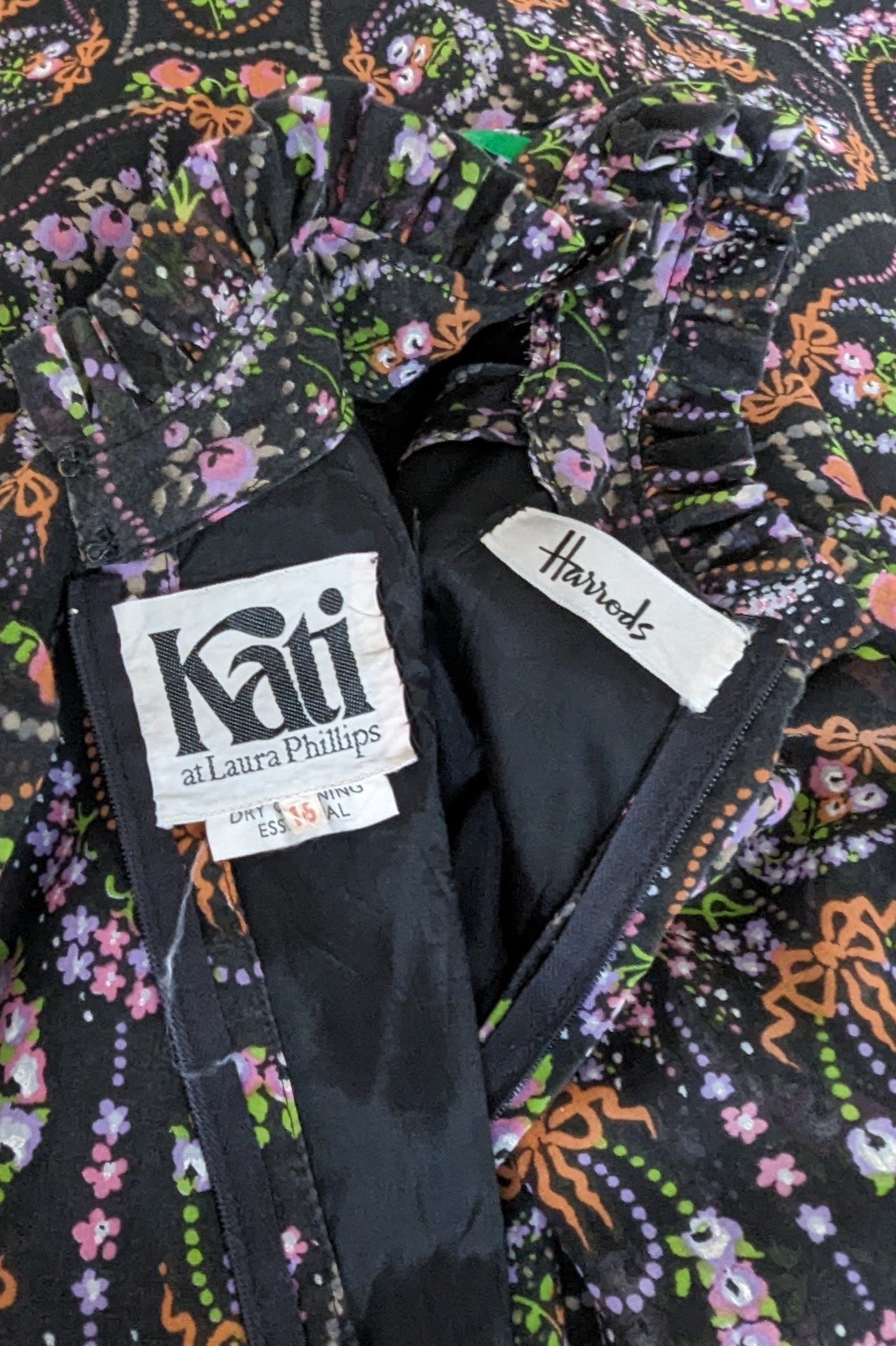 1970s Prairie Style Maxi Party Dress by Kati at Laura Phillips for Harrods