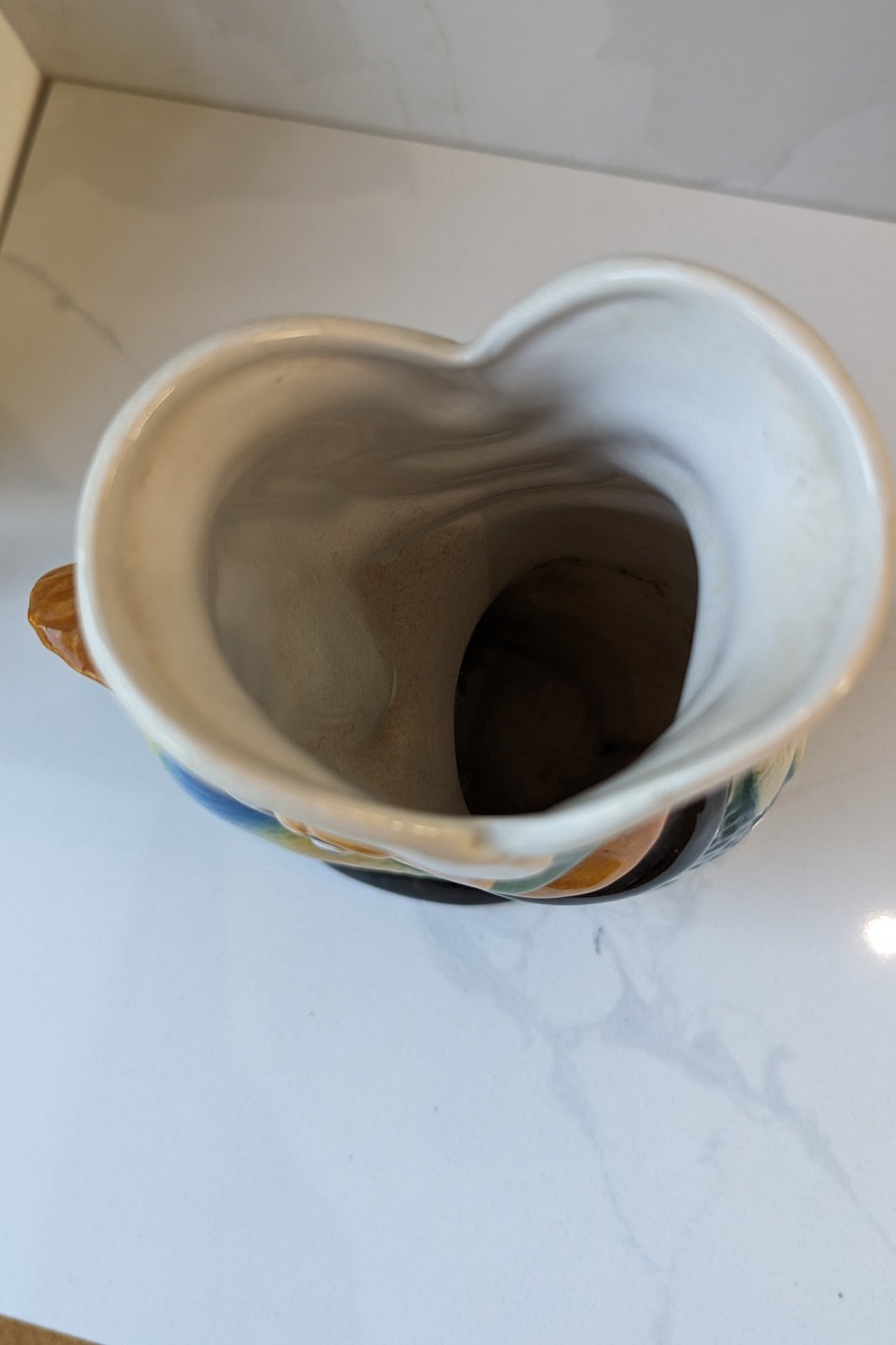 Original Royal Winton Hand Painted Gurgle Jug, Fish Gluggle Jug