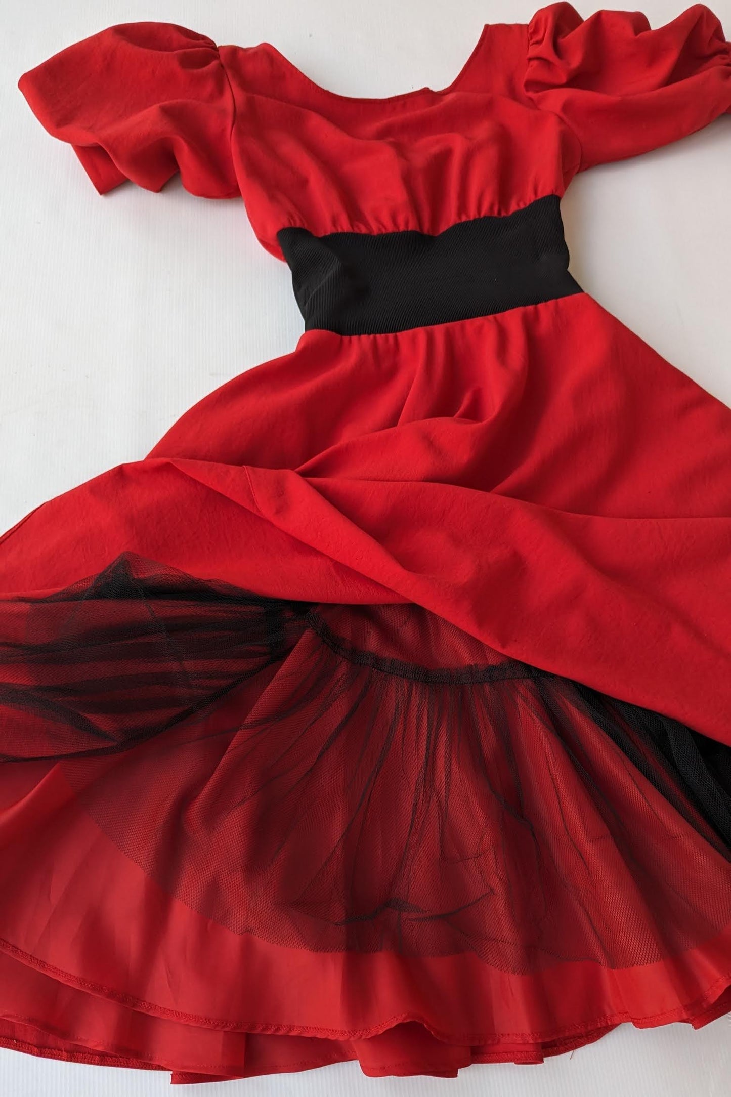 Vintage 1980s Zandra Rhodes Full Skirt Midi Dress