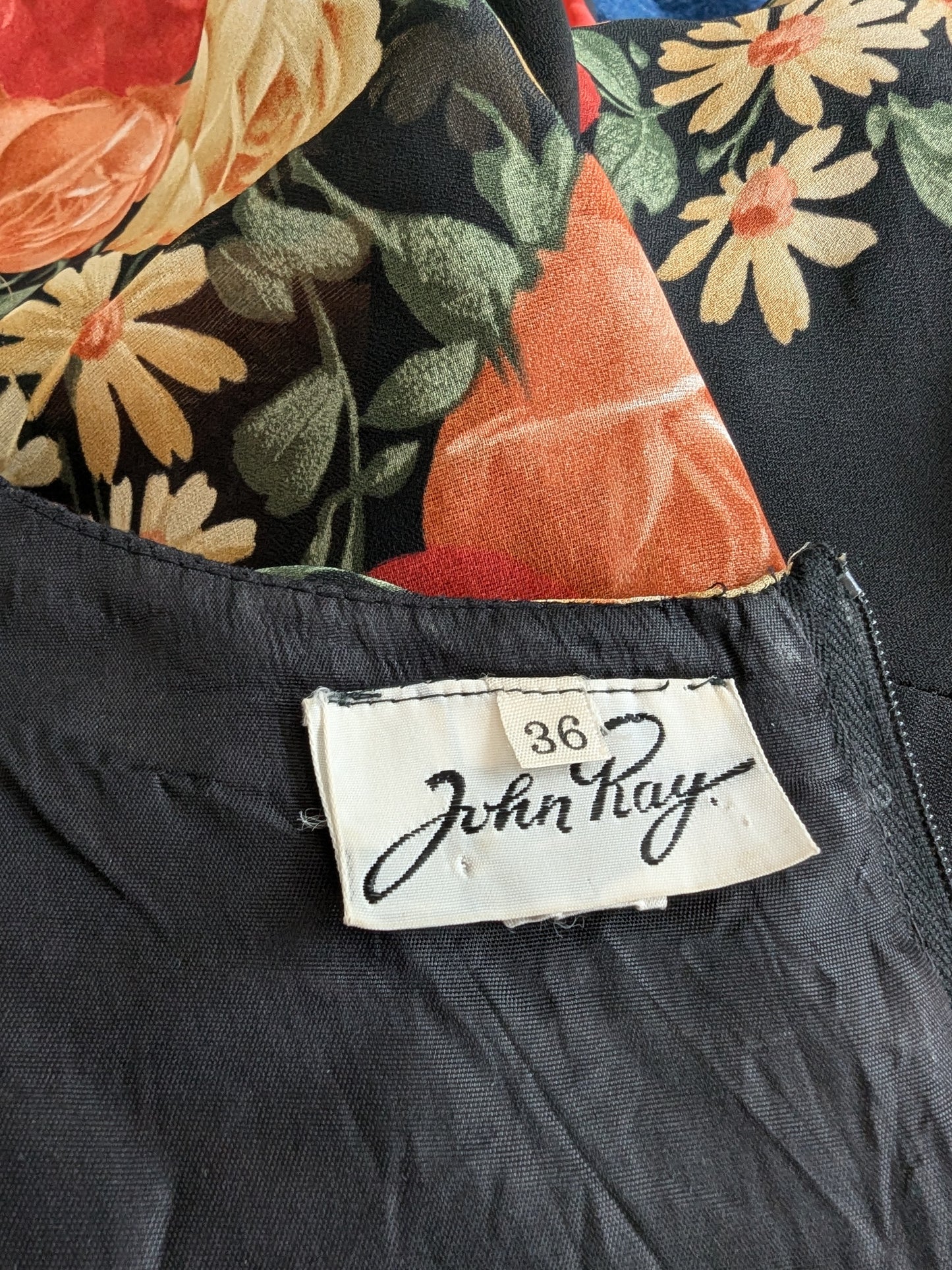 1970s Floral Maxi Gown