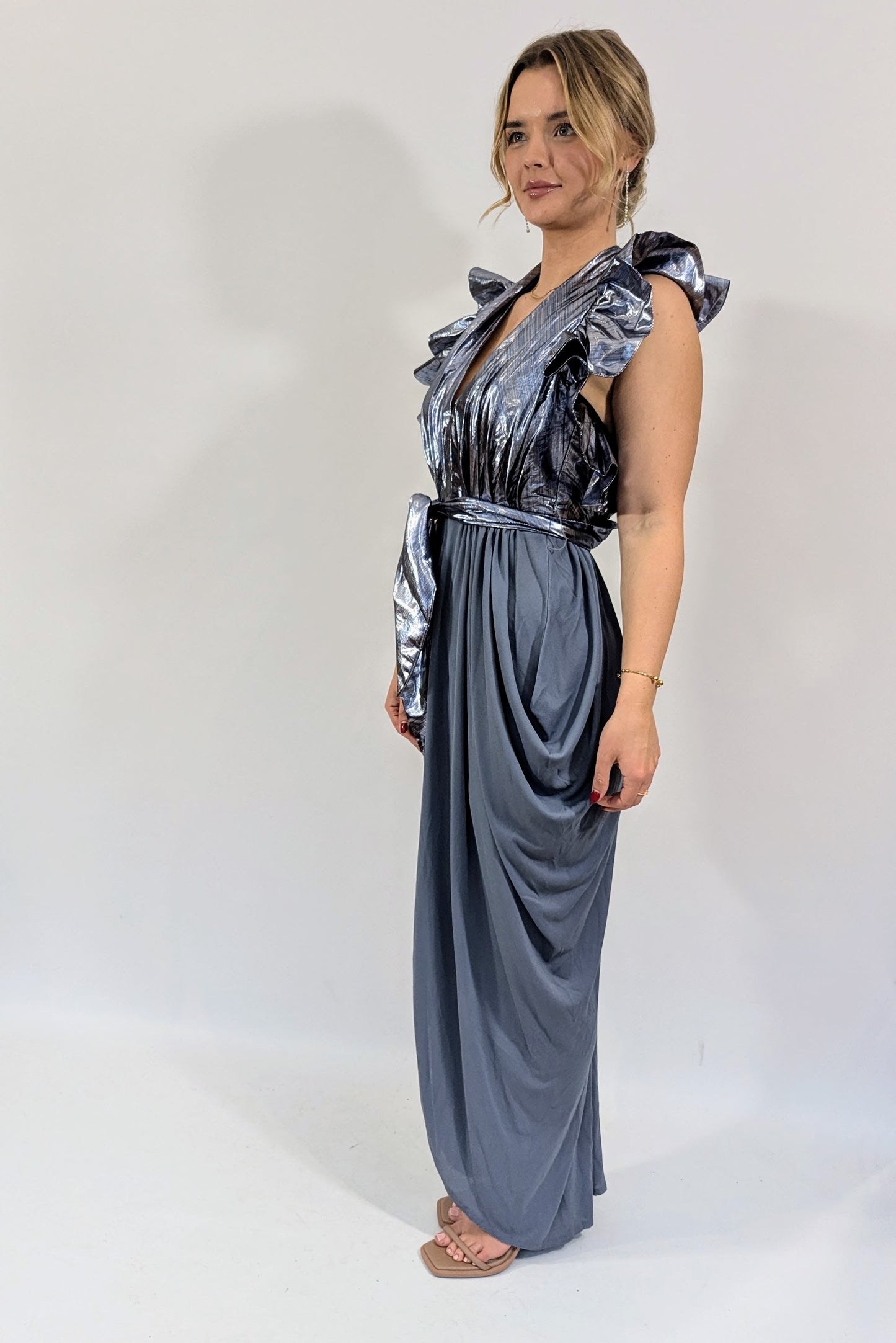 Vintage Lamé Evening Dress