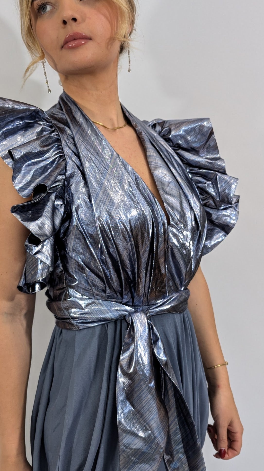 Vintage Lamé Evening Dress