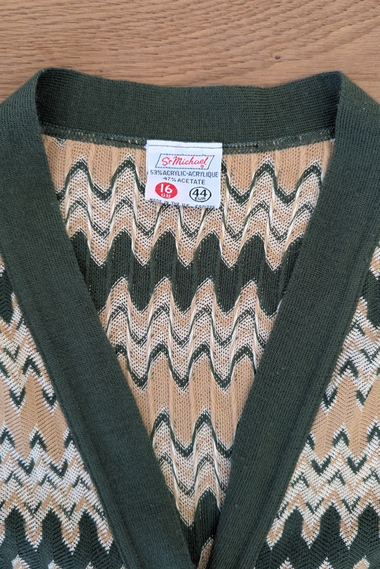 1970s Zig Zag Cardigan