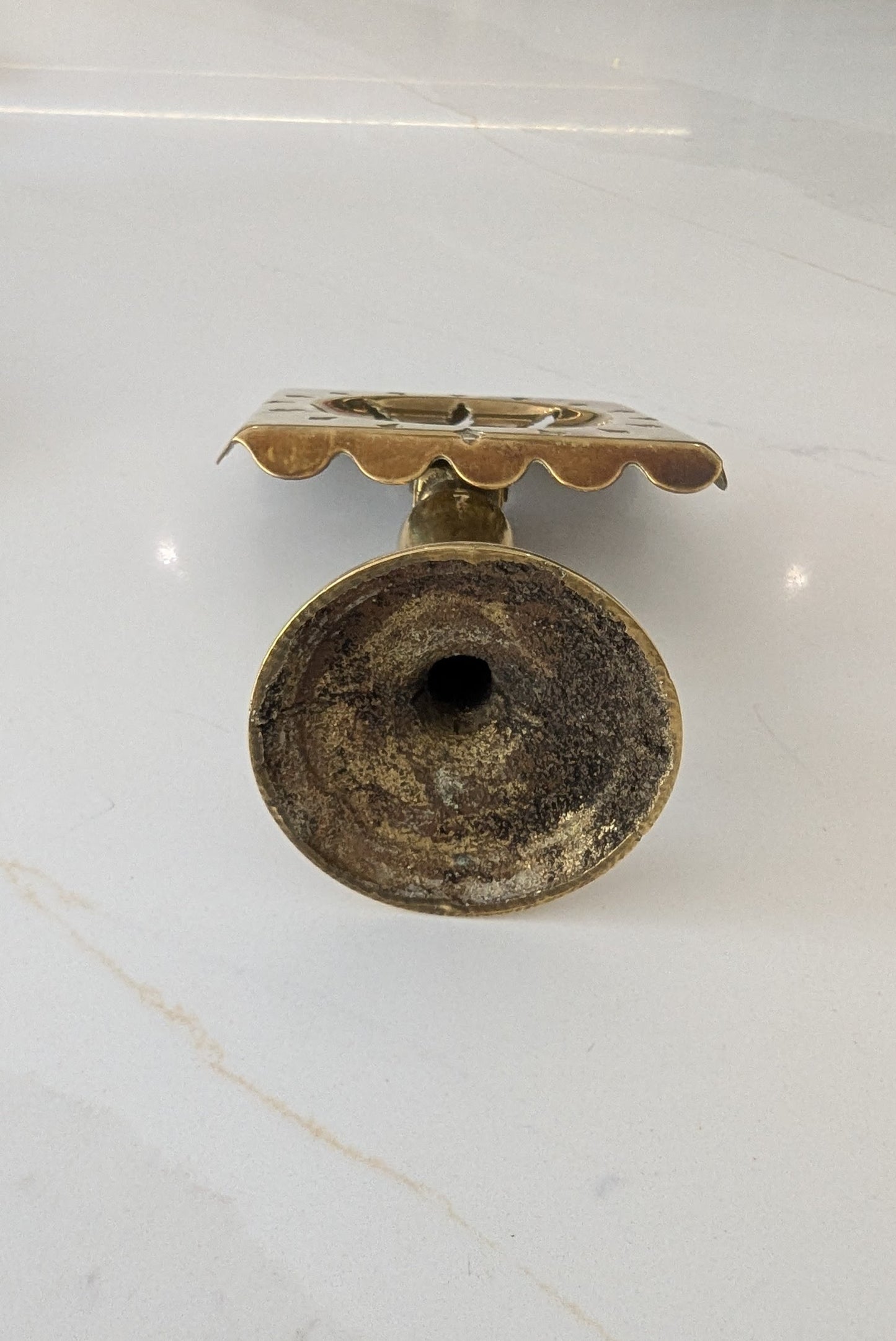 Antique Victorian Brass Candle Reflector