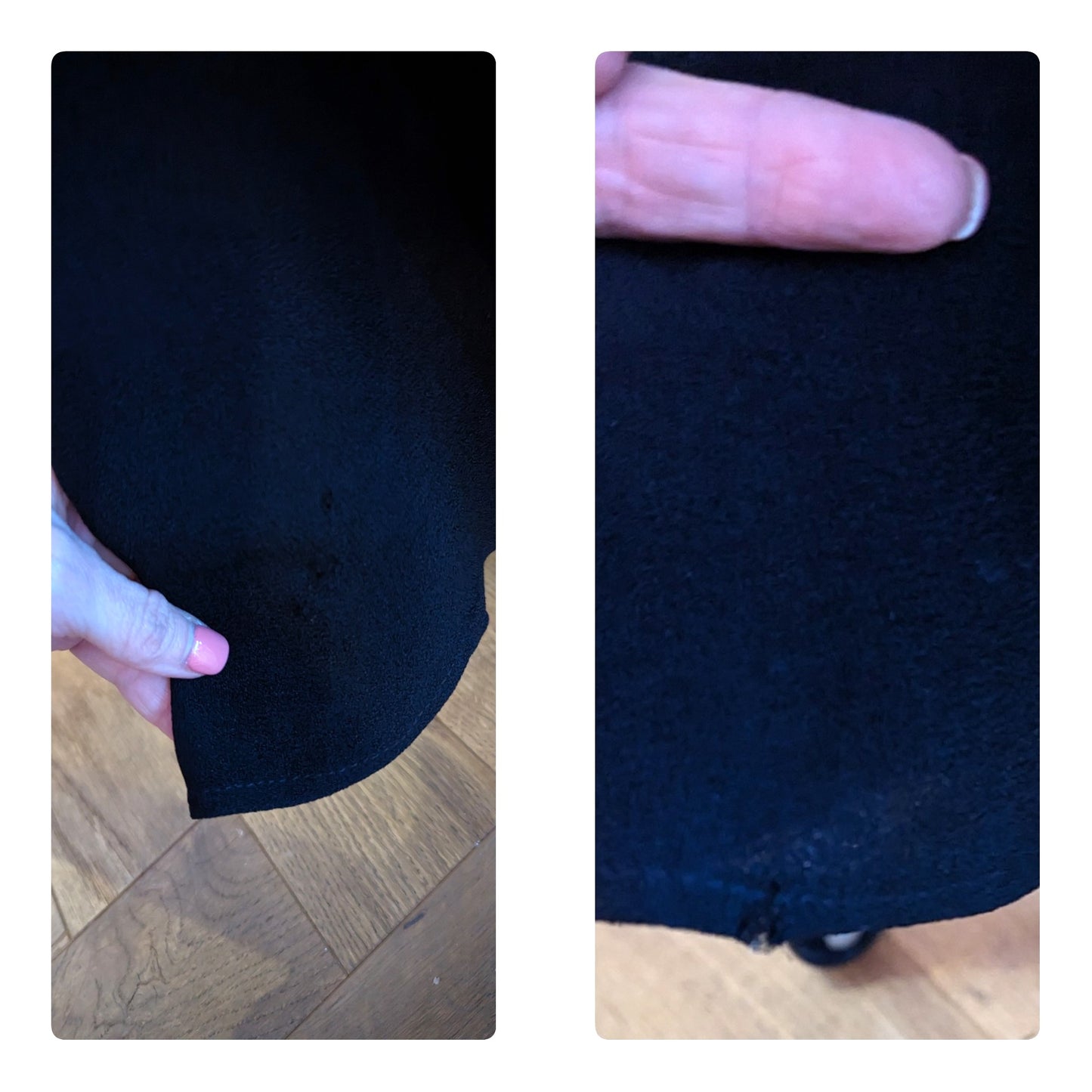 1970s Ossie Clark Black Moss Crepe Maxi Dress