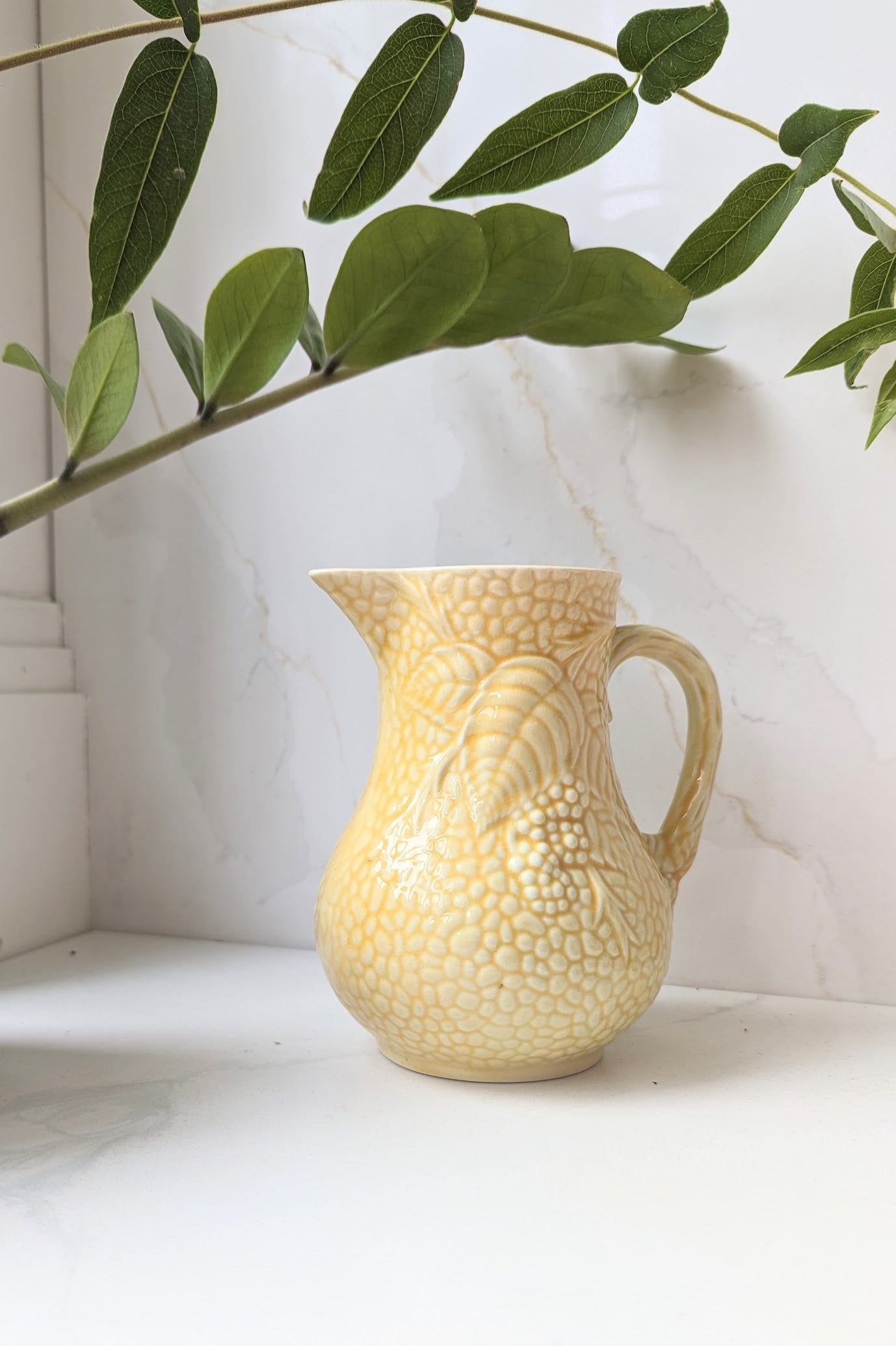 Yellow patterned jug