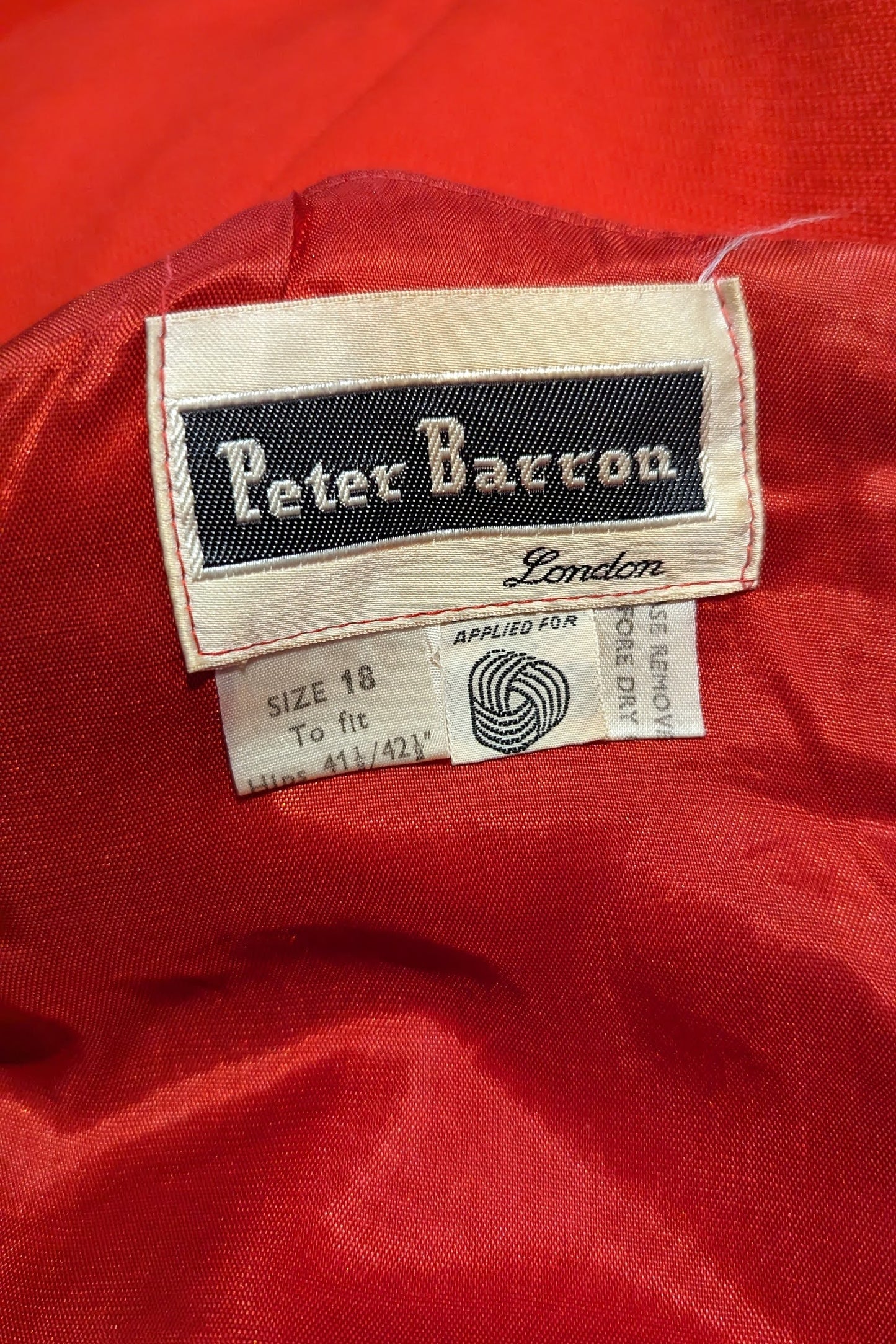 Peter Barron made in London wool dress