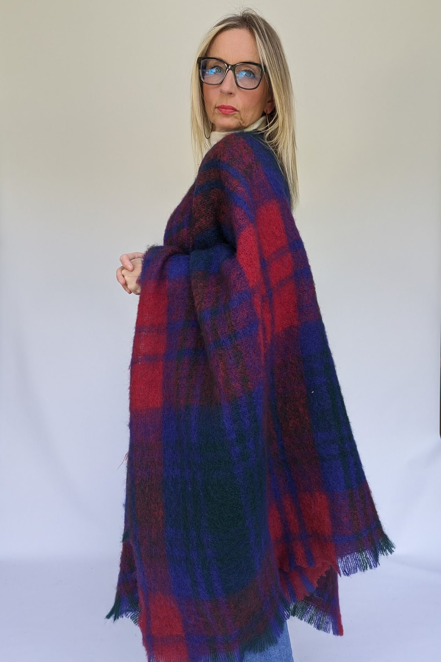 vintage mohair shawl scarf