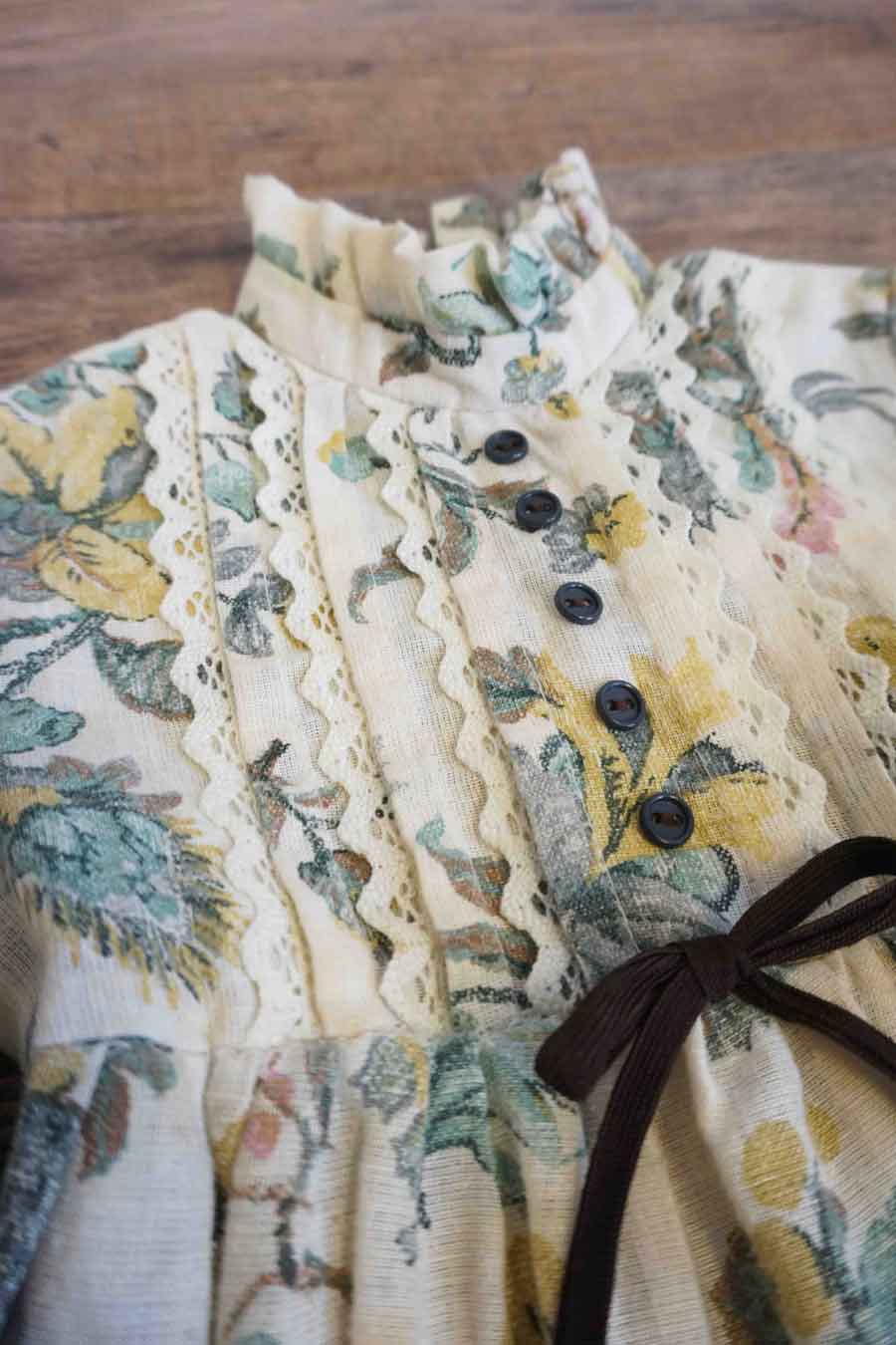 high neck age 4 5 girls boho prairie dress