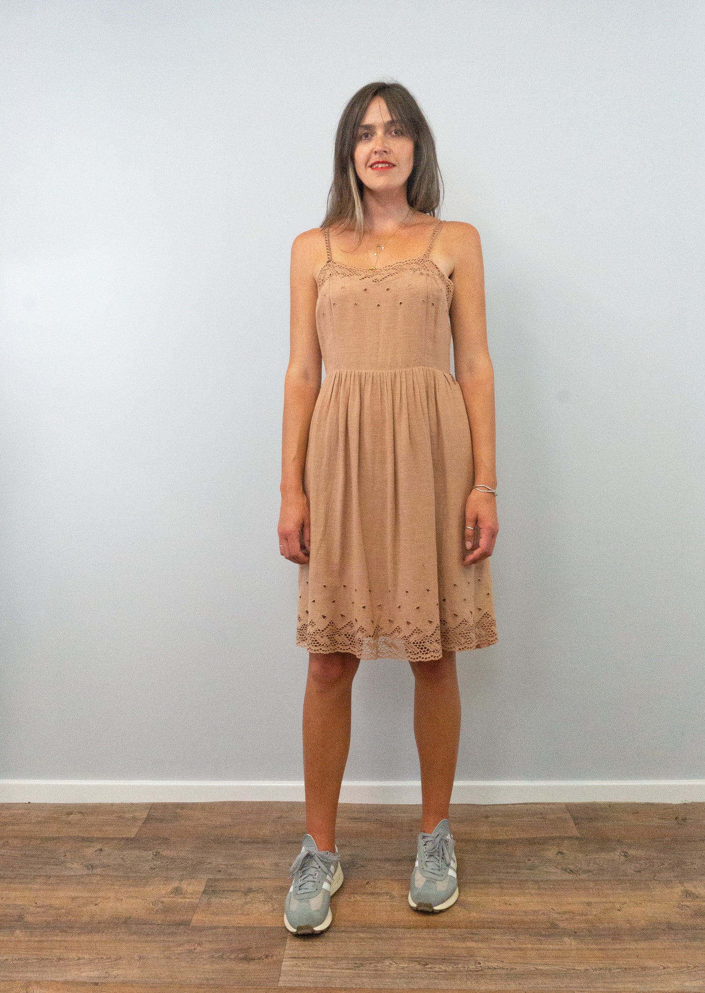 vintage 1980s cotton linen dress