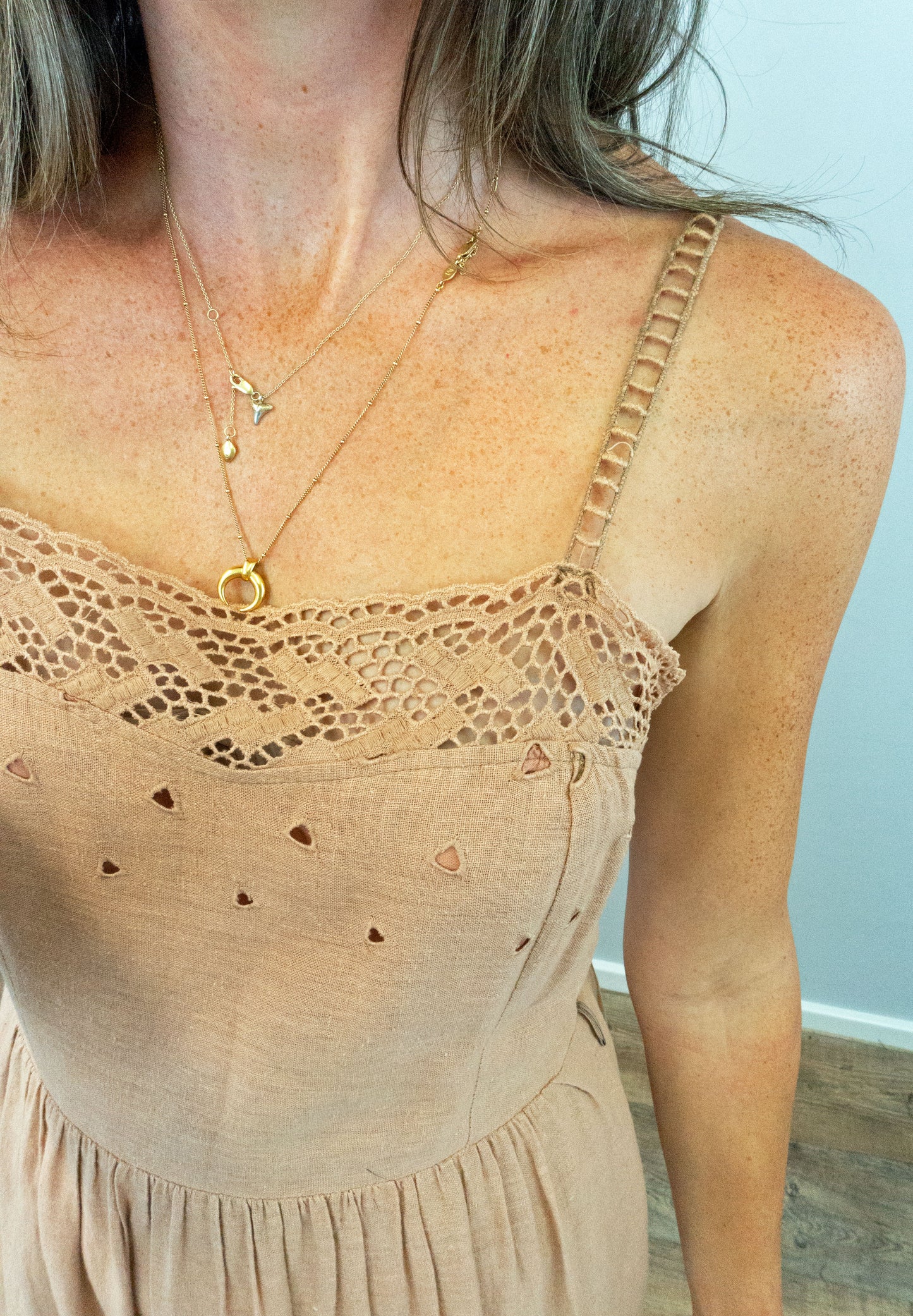Vintage 1980s Dusty Pink Casual Cotton Sleeveless Sun Dress