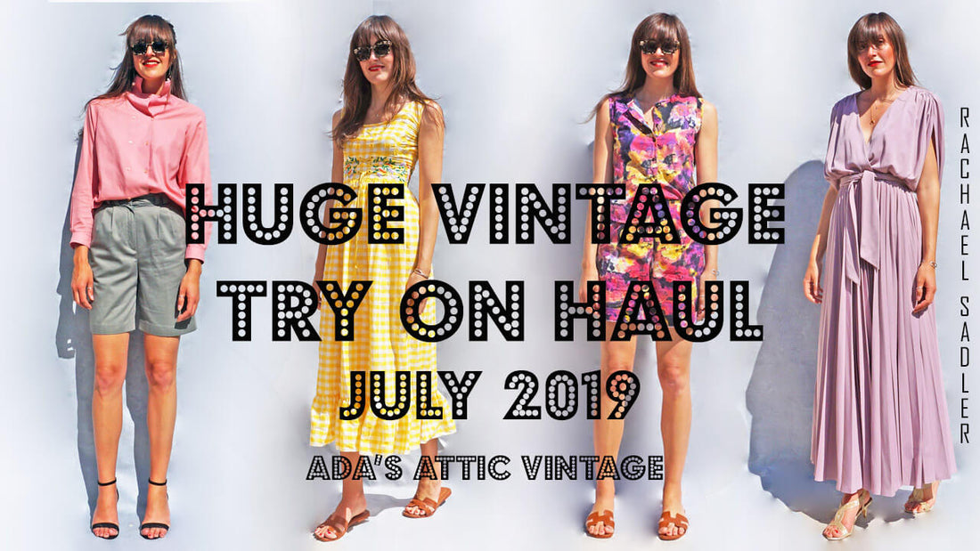 Huge July Vintage Try On Haul 2019
