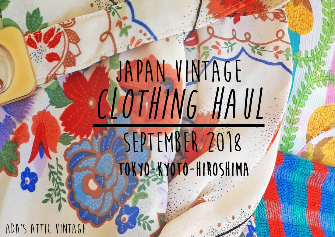 Japan Vintage Clothing Haul 2018 - Shopping in Japan