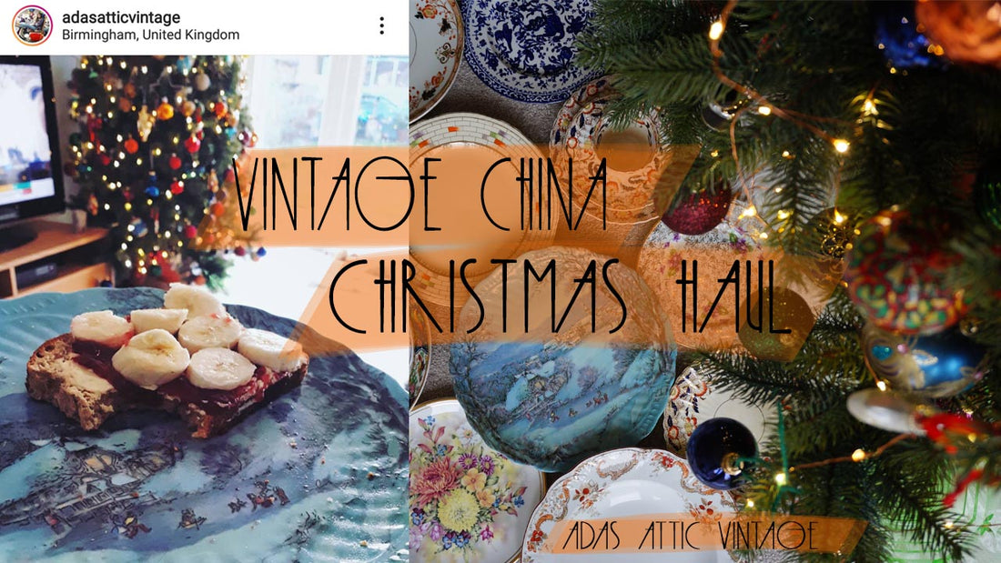 Vintage China Christmas Table Haul Video December 2019 - MERRY CHRISTMAS