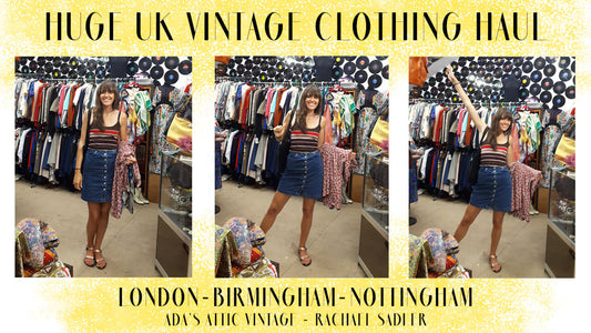 HUGE UK VINTAGE CLOTHING HAUL JULY 2019