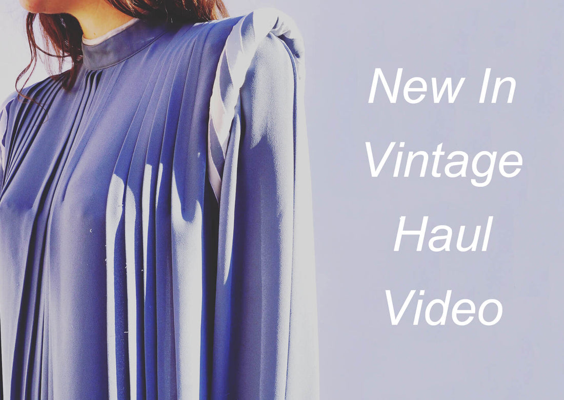 New In Vintage Shopping Haul Video