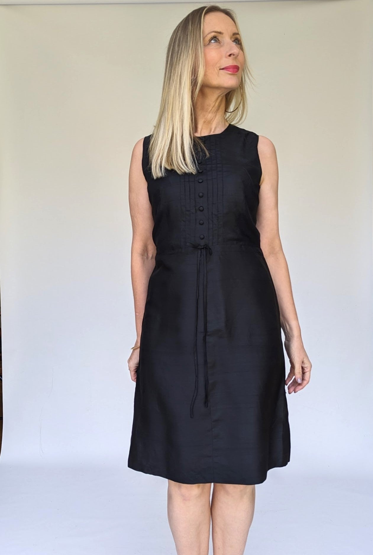Vintage little black dress with bow