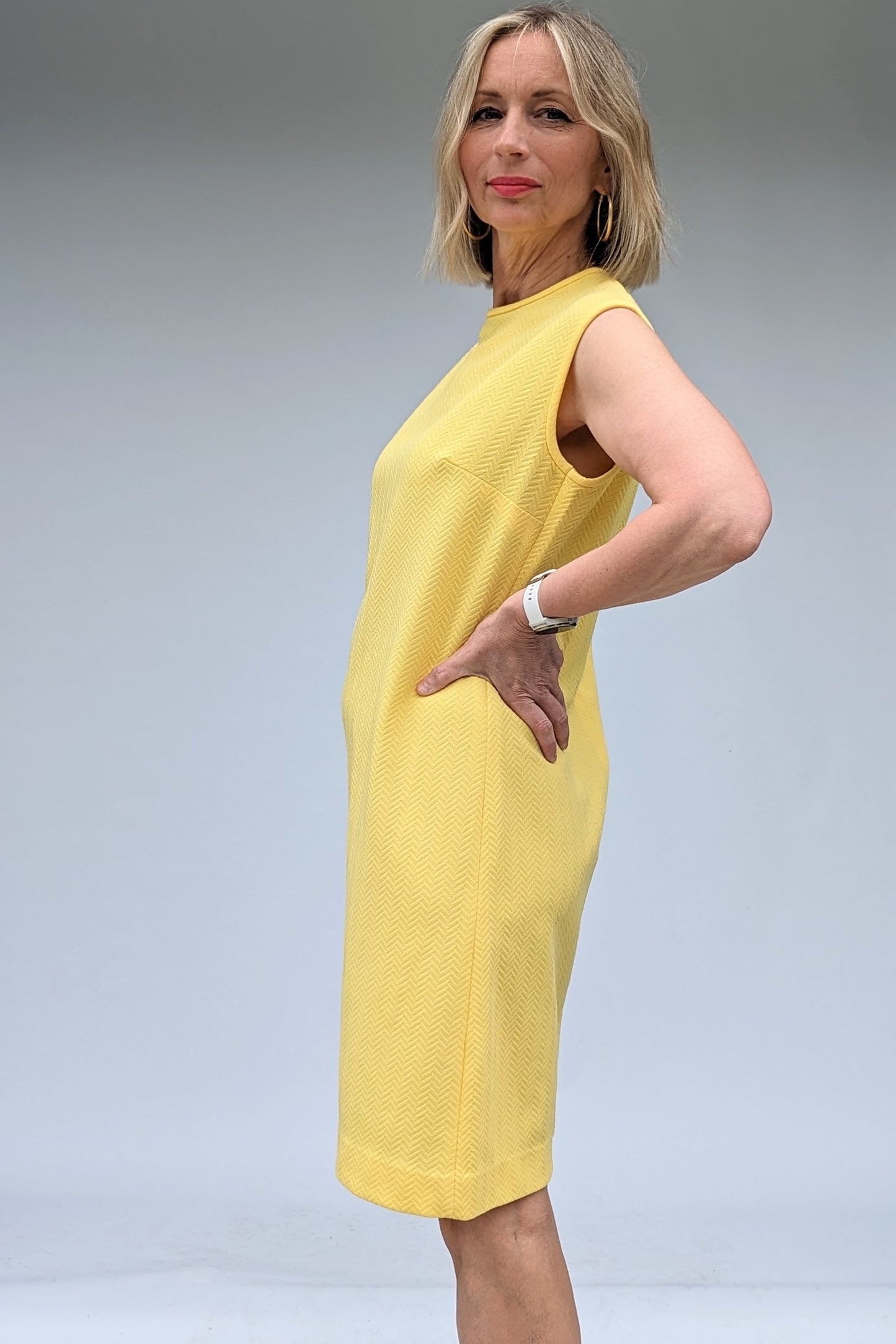 1970s Jersey Vintage Stretch Dress