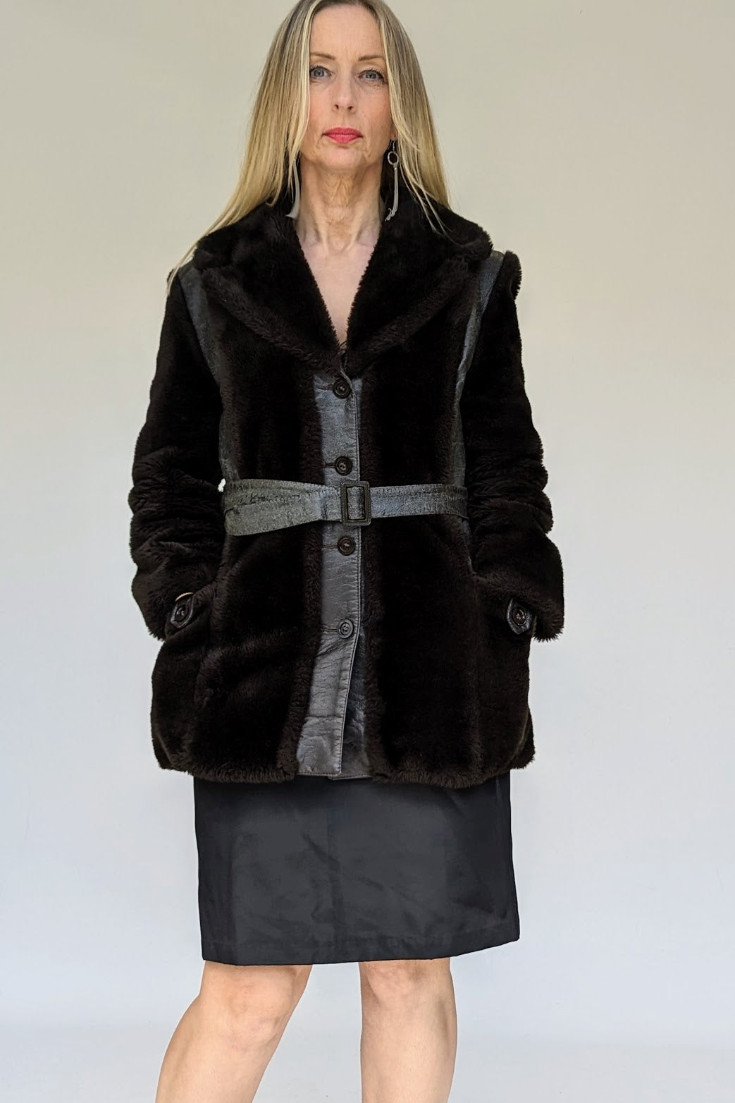 60s faux fur coat