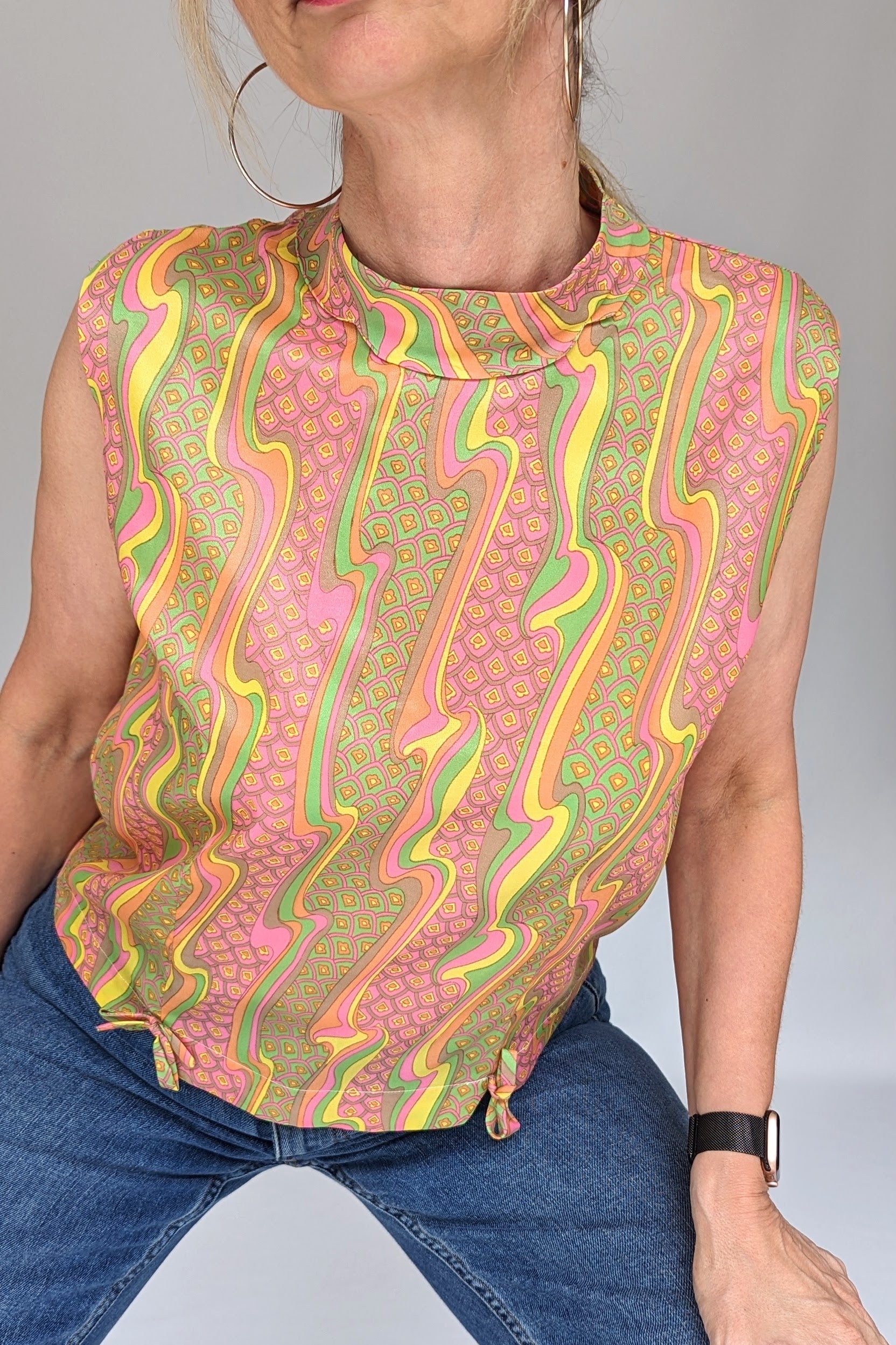 Mod psychedelic top 