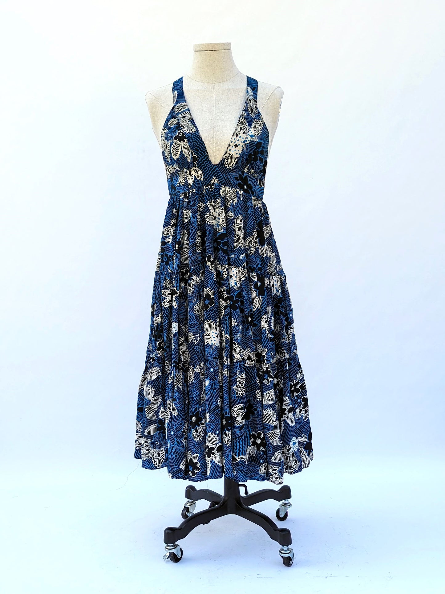 Rare 70s Ossie Clark for Radley, Celia Birtwell Print Summer Dress