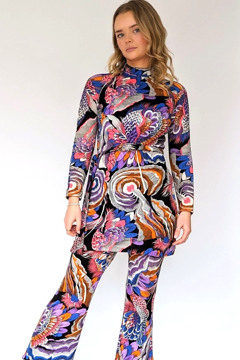 1970s psychedelic pant co-ord suit