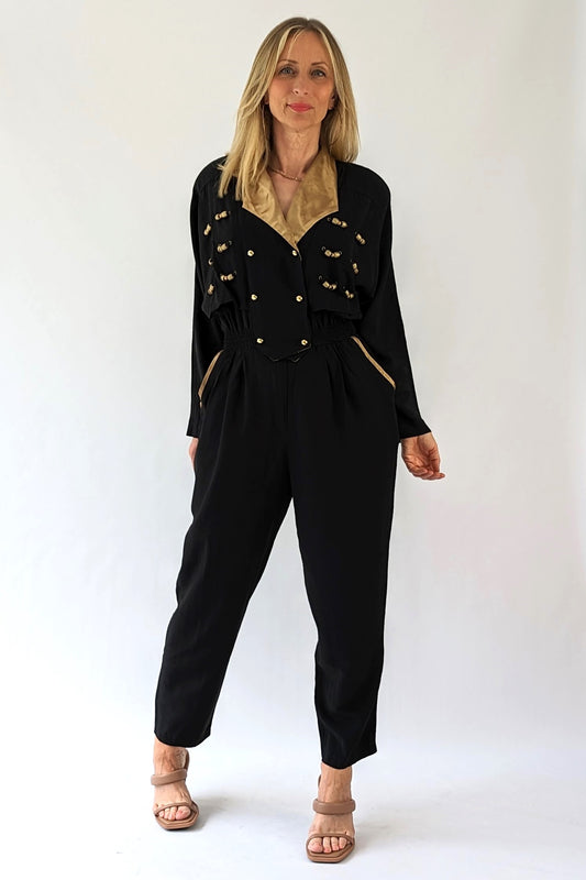 80s evening jumpsuit