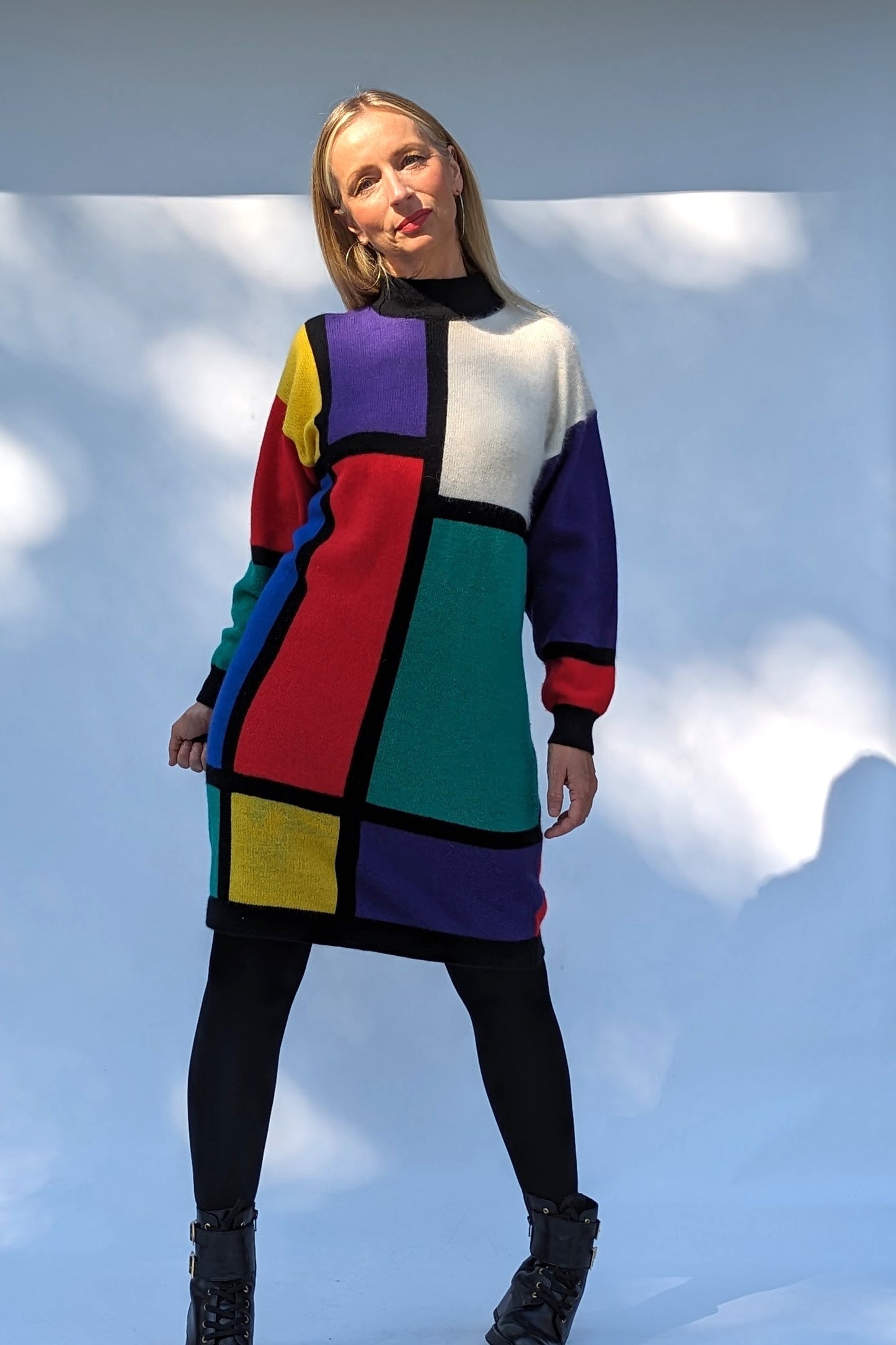 vintage-colour-block-dress