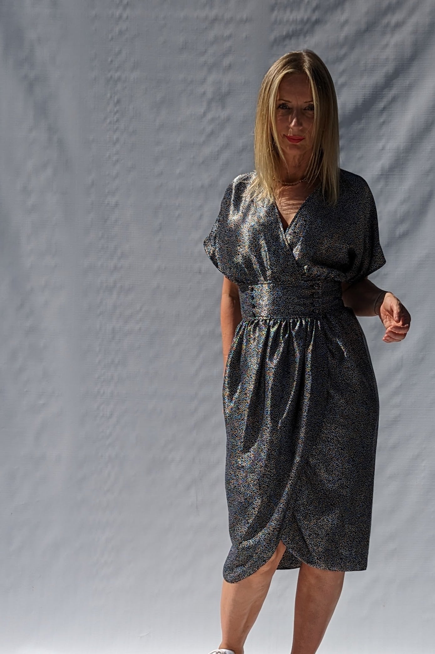 1980s Satin Polka Dot Party Cocktail Dress Ada's Attic Vintage 1980s Satin Polka Dot Party Cocktail Dress Ada's Attic Vintage