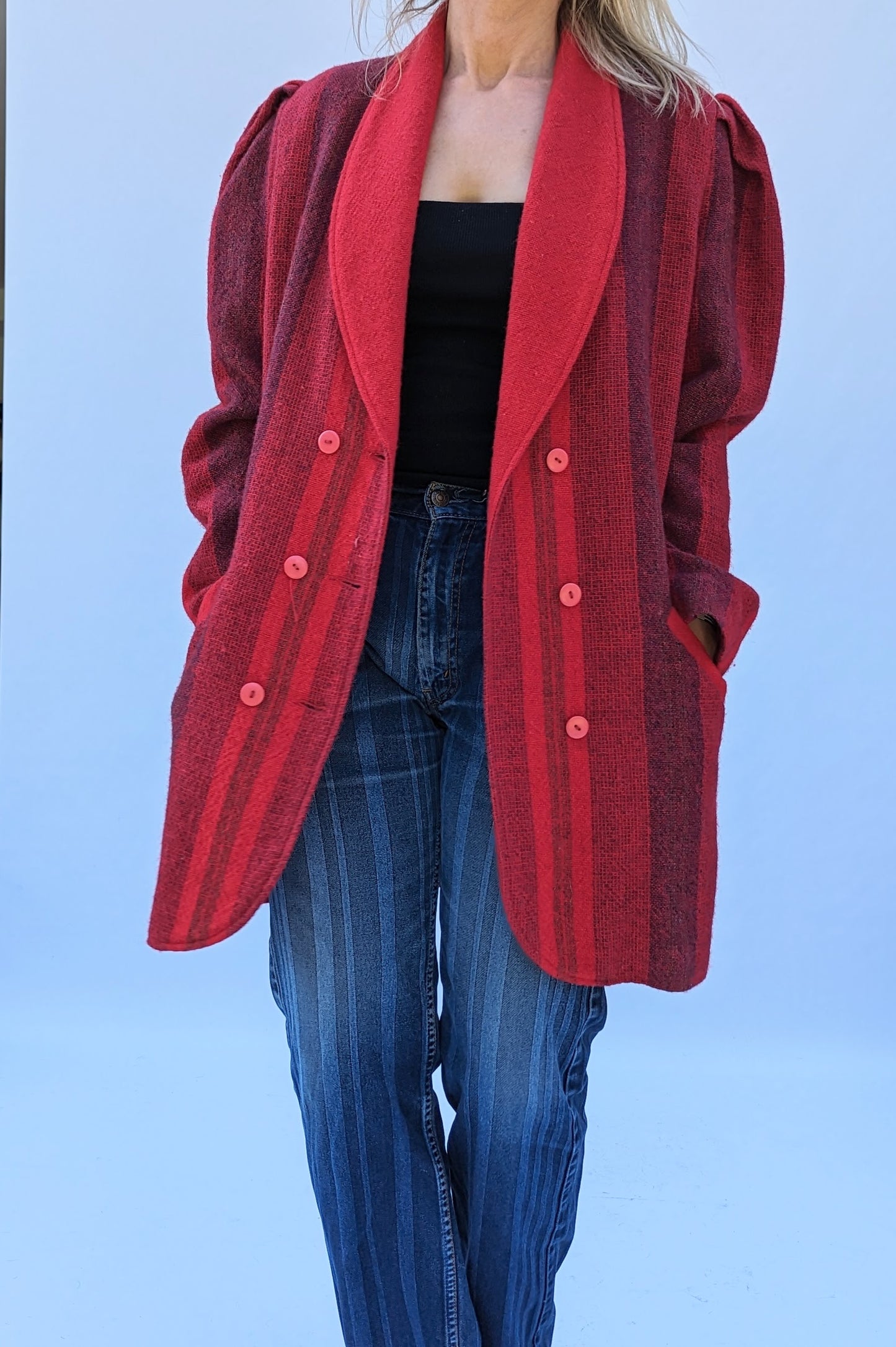 Red vintage ladies coat