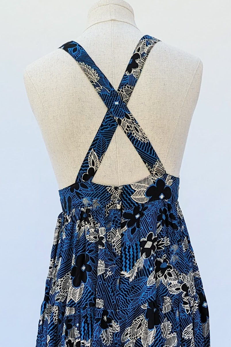 Rare 70s Ossie Clark for Radley, Celia Birtwell Print Summer Dress