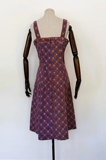 Vintage 60s Summer Dress and Cropped Jacket Coord Set