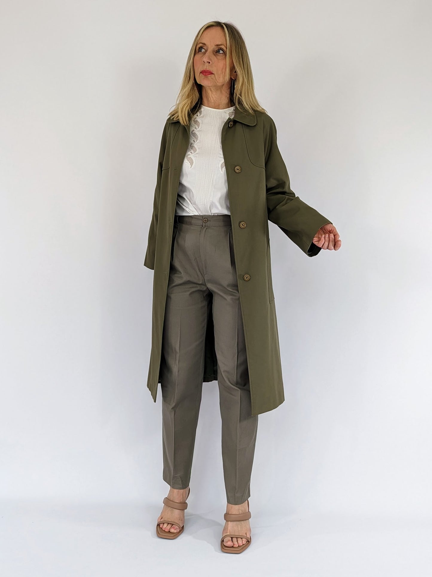 women's vintage trench coat