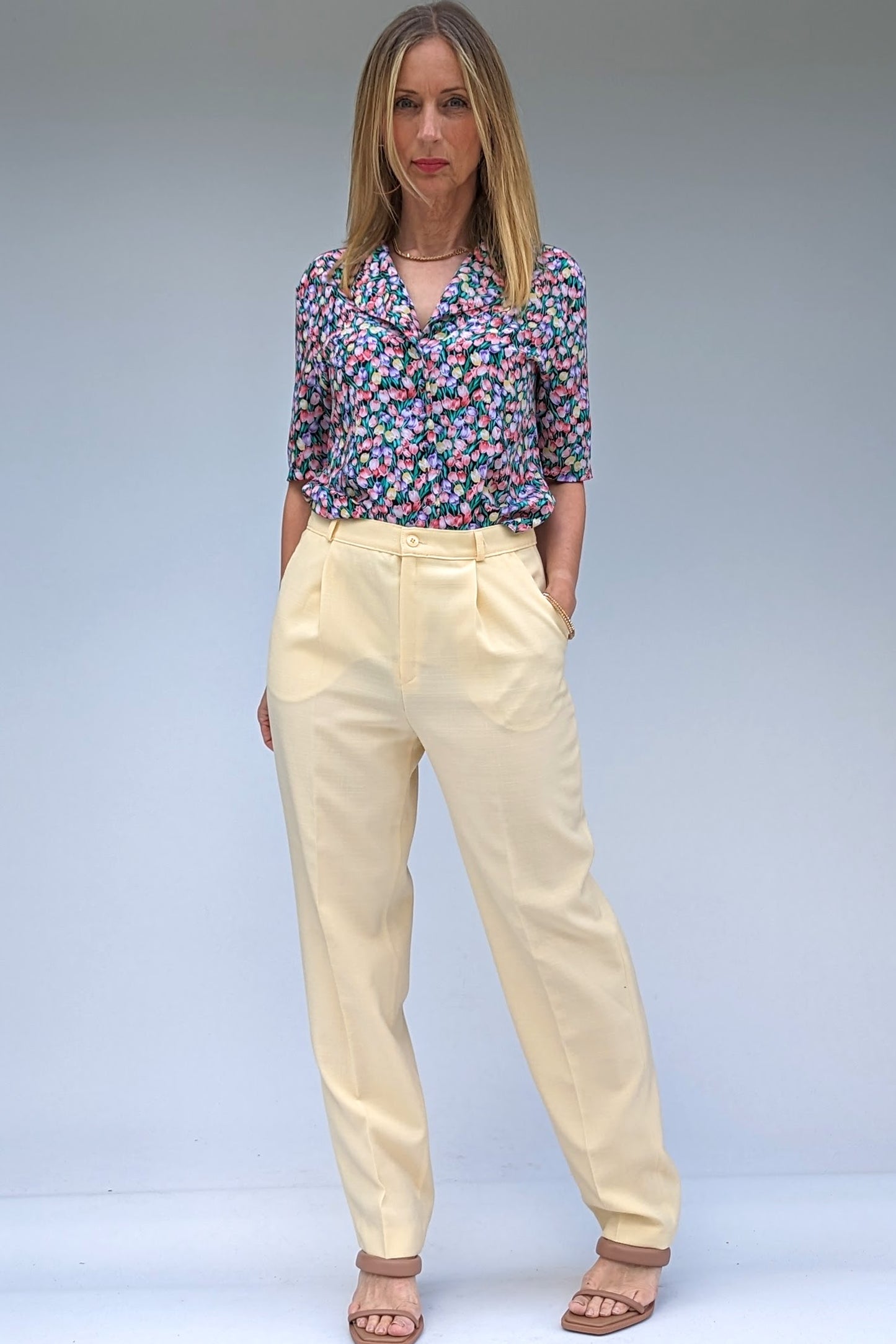 Vintage baby yellow trousers