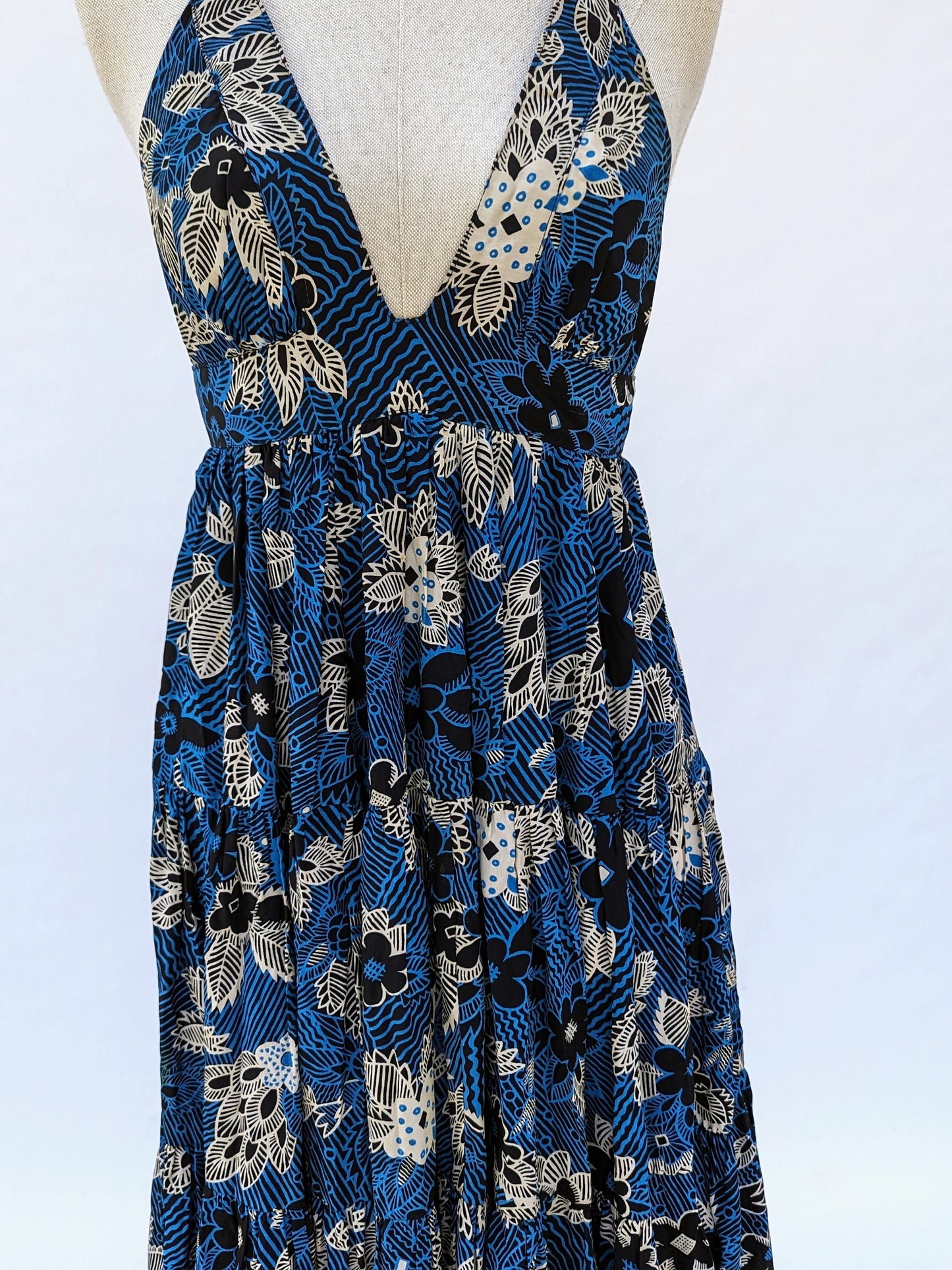 Rare 70s Ossie Clark for Radley, Celia Birtwell Print Summer Dress