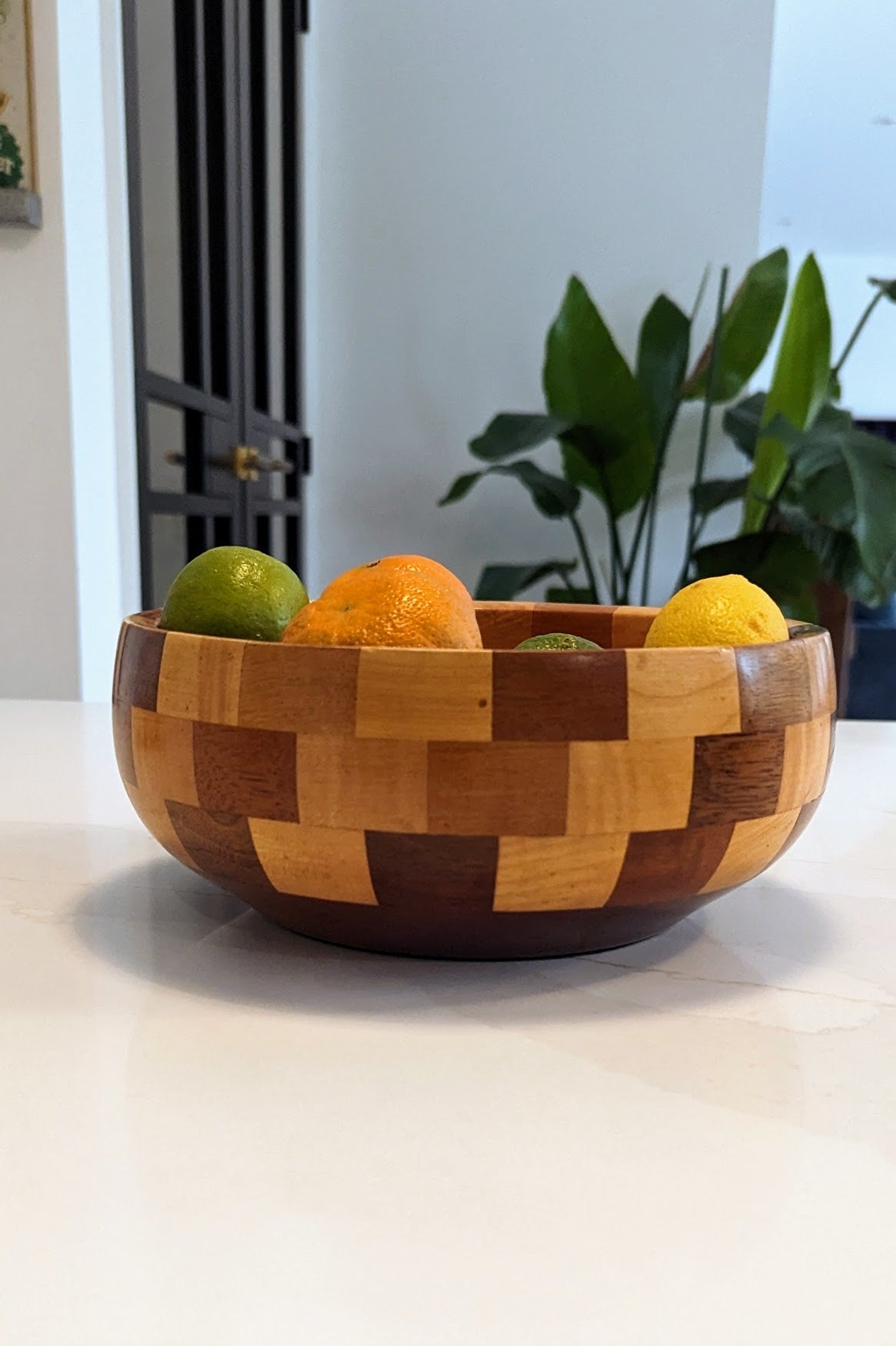 chequered fruit bowl
