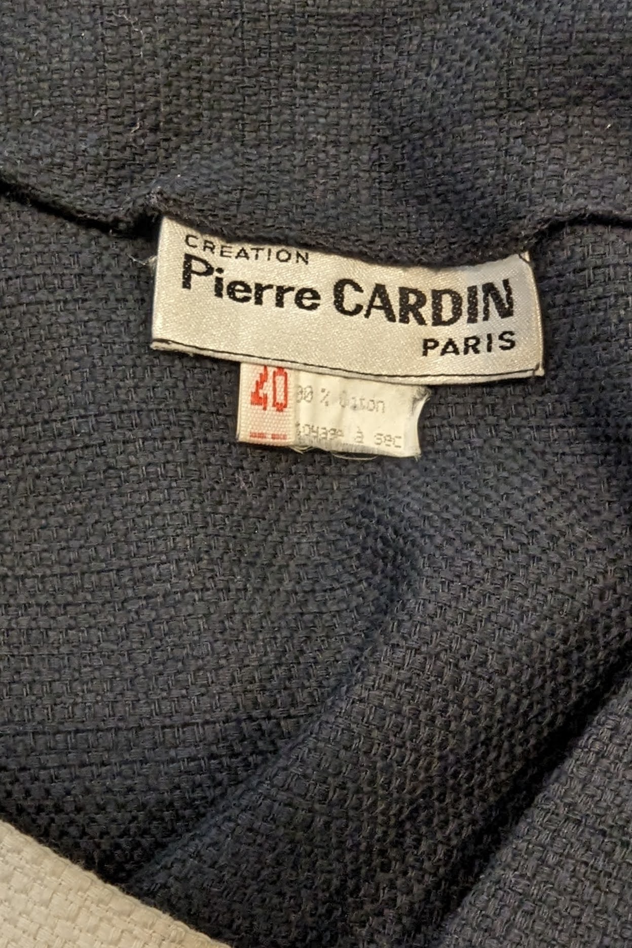 pierre cardin vintage label