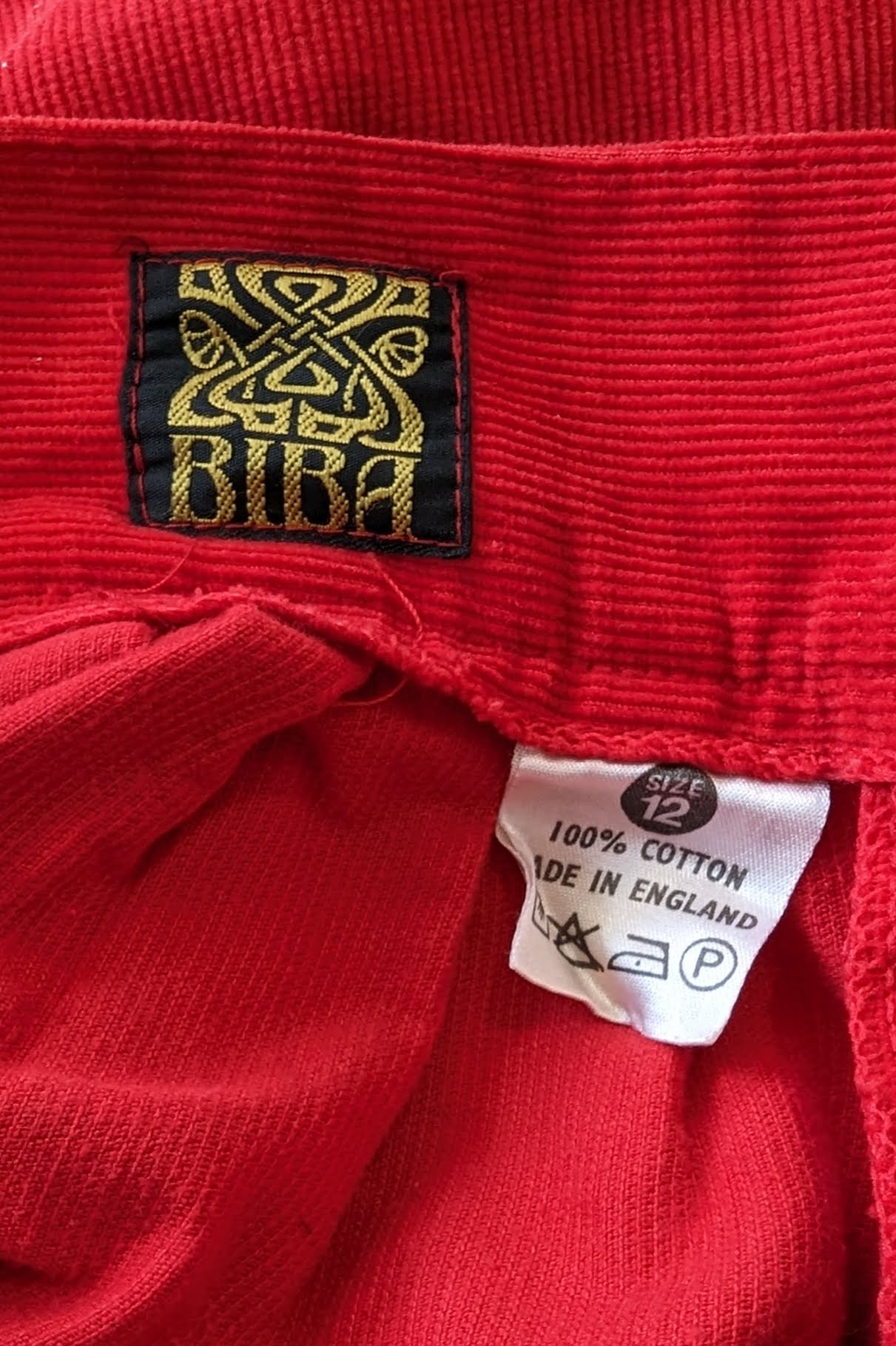 biba label and care label