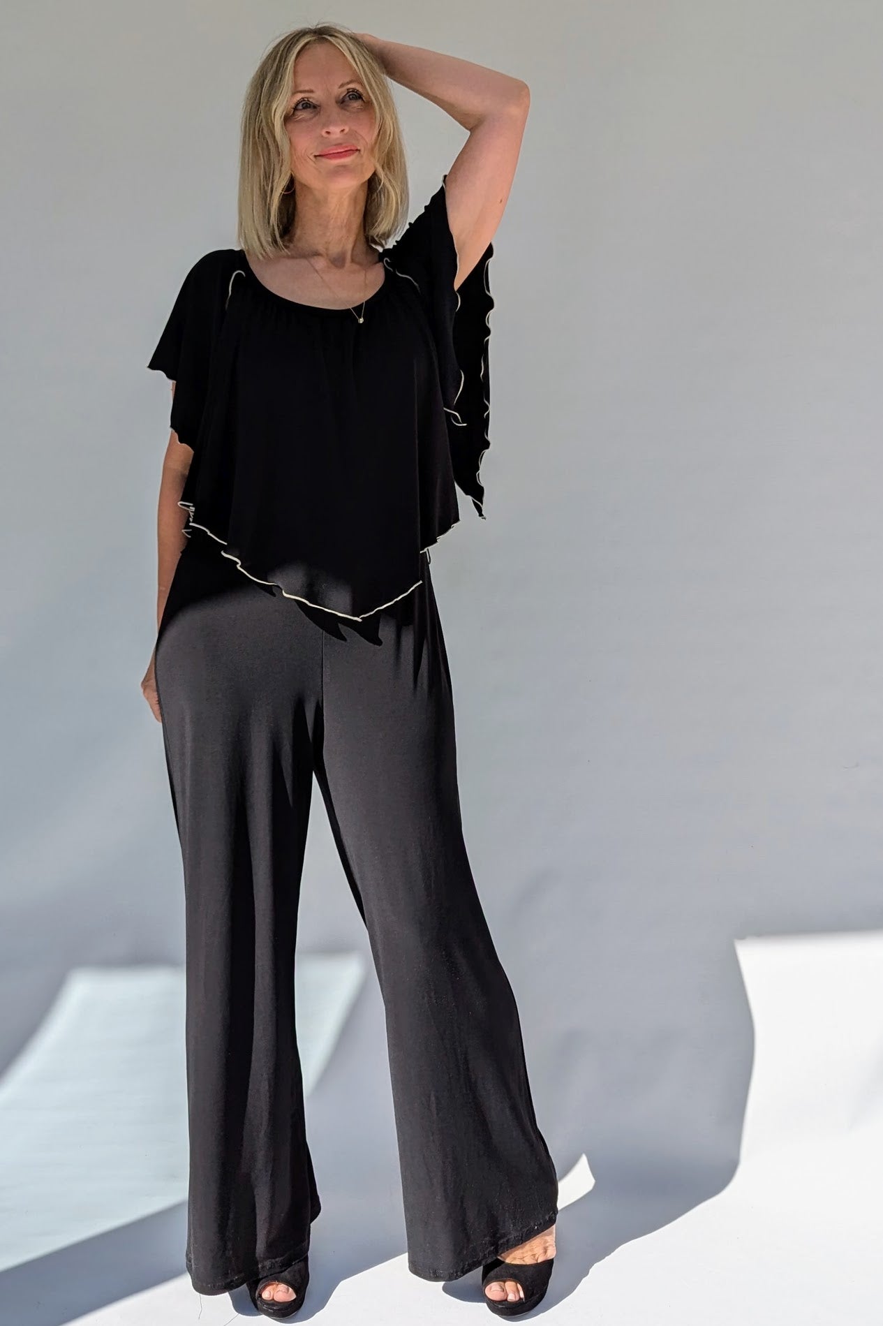 Joseph Ribkoff Black Floaty Jumpsuit