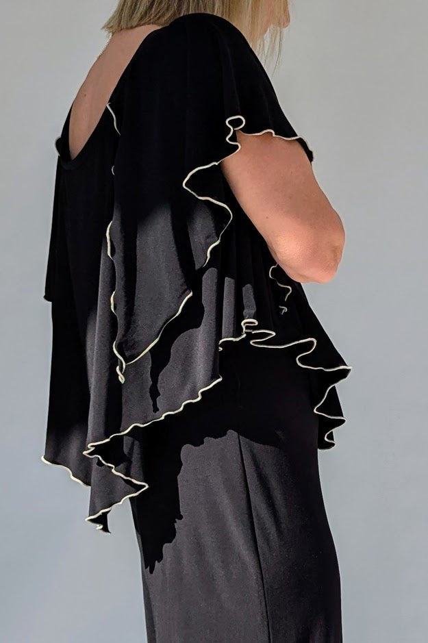 Joseph Ribkoff Black Floaty Jumpsuit