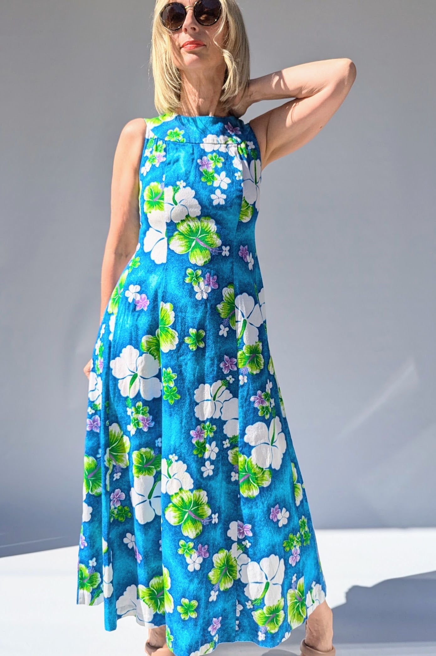 Vintage 60s Pomar Hawaii Summer Maxi Dress Vintage 60s Pomar Hawaii Summer Maxi Dress