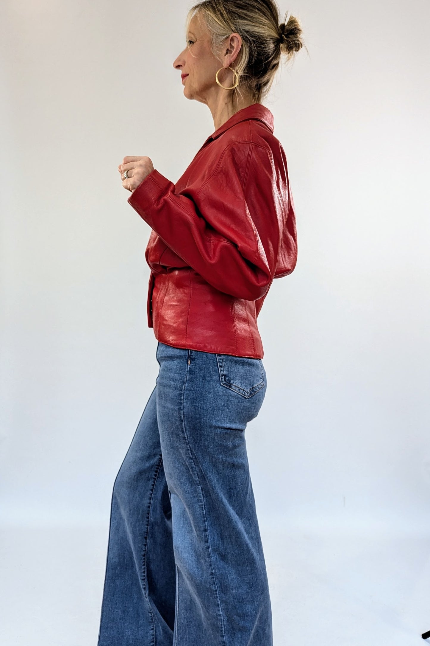 80s Red Leather Jacket