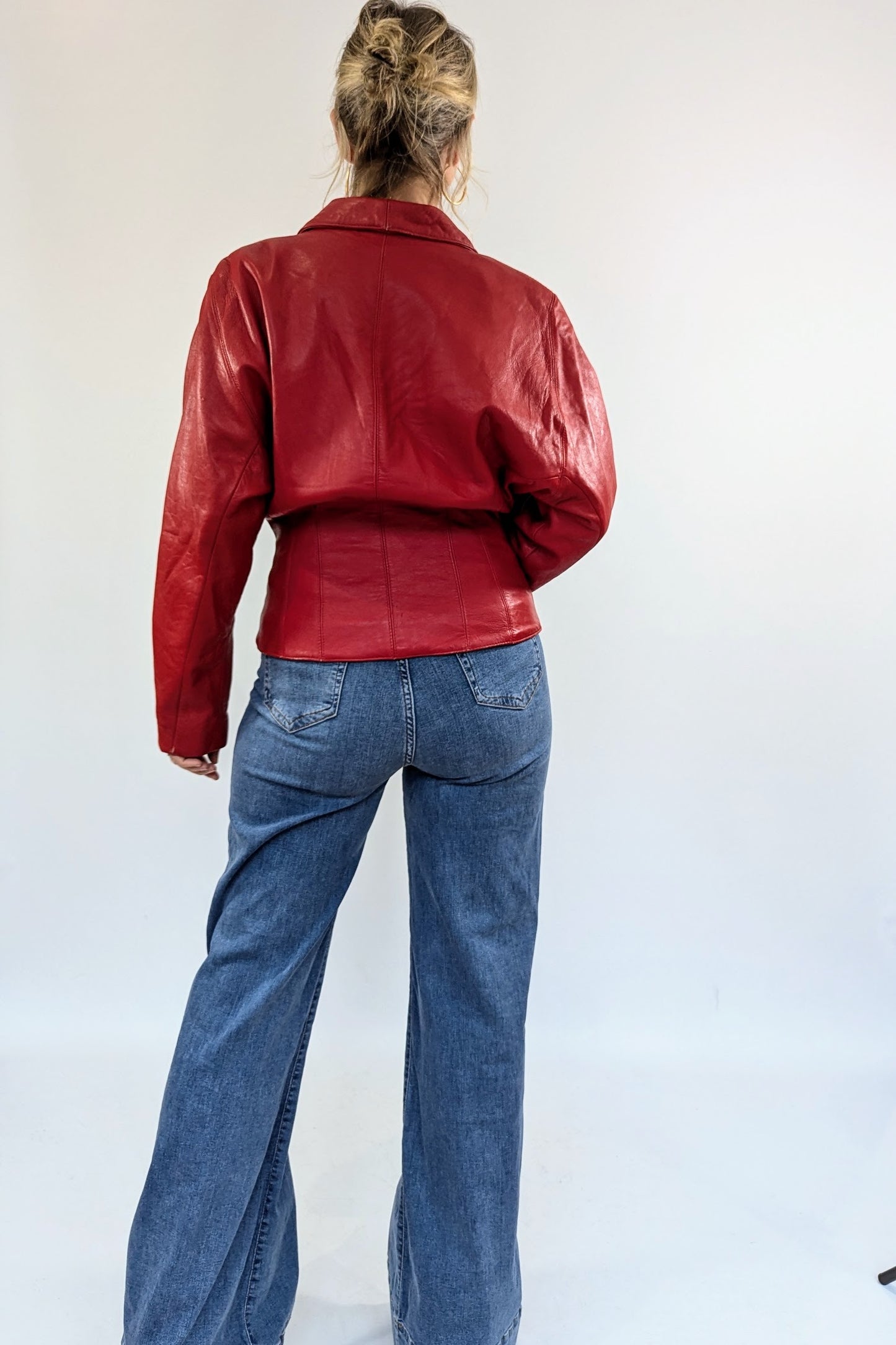 80s Red Leather Jacket