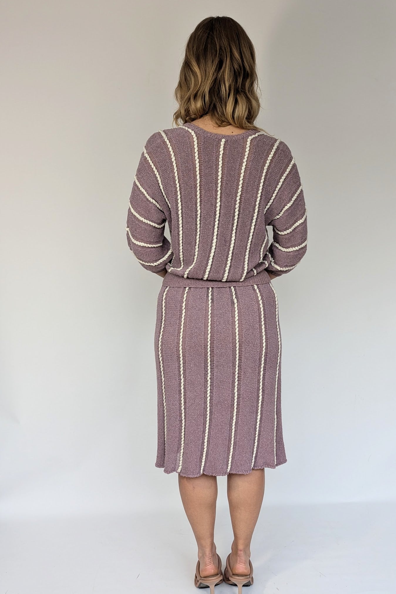 Lilac and White Co-ord Set